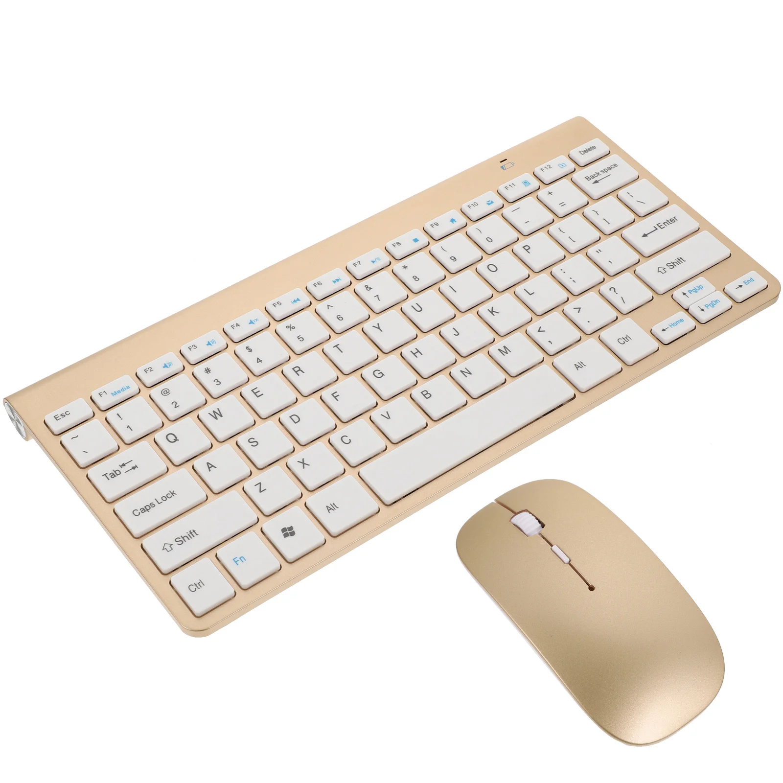 Wireless Keyboard Quiet Simple Cordless Laptop Computer Golden Space Saving Fast Wireless Keyboard And Mouse
Wireless Keyboard Quiet Simple Cordless Laptop Computer Golden Space Saving Fast Wireless Keyboard And Mouse