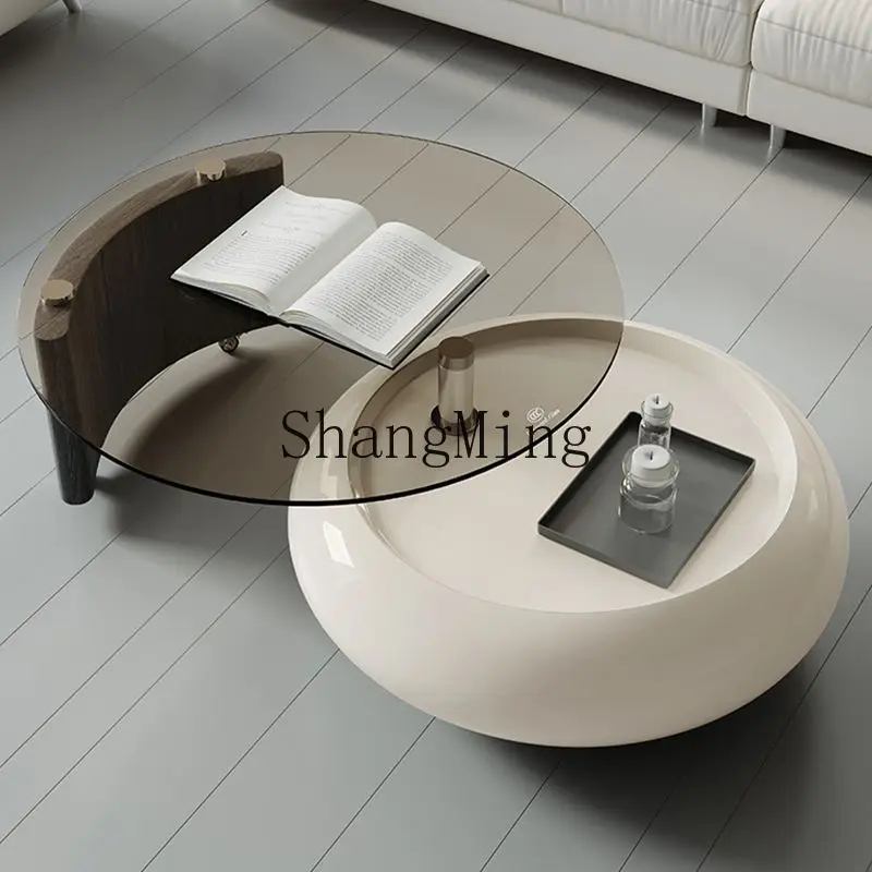 FG modern simple small apartment rotating coffee table living room home light luxury high-end tempered glass coffee table
FG modern simple small apartment rotating coffee table living room home light luxury high-end tempered glass coffee table