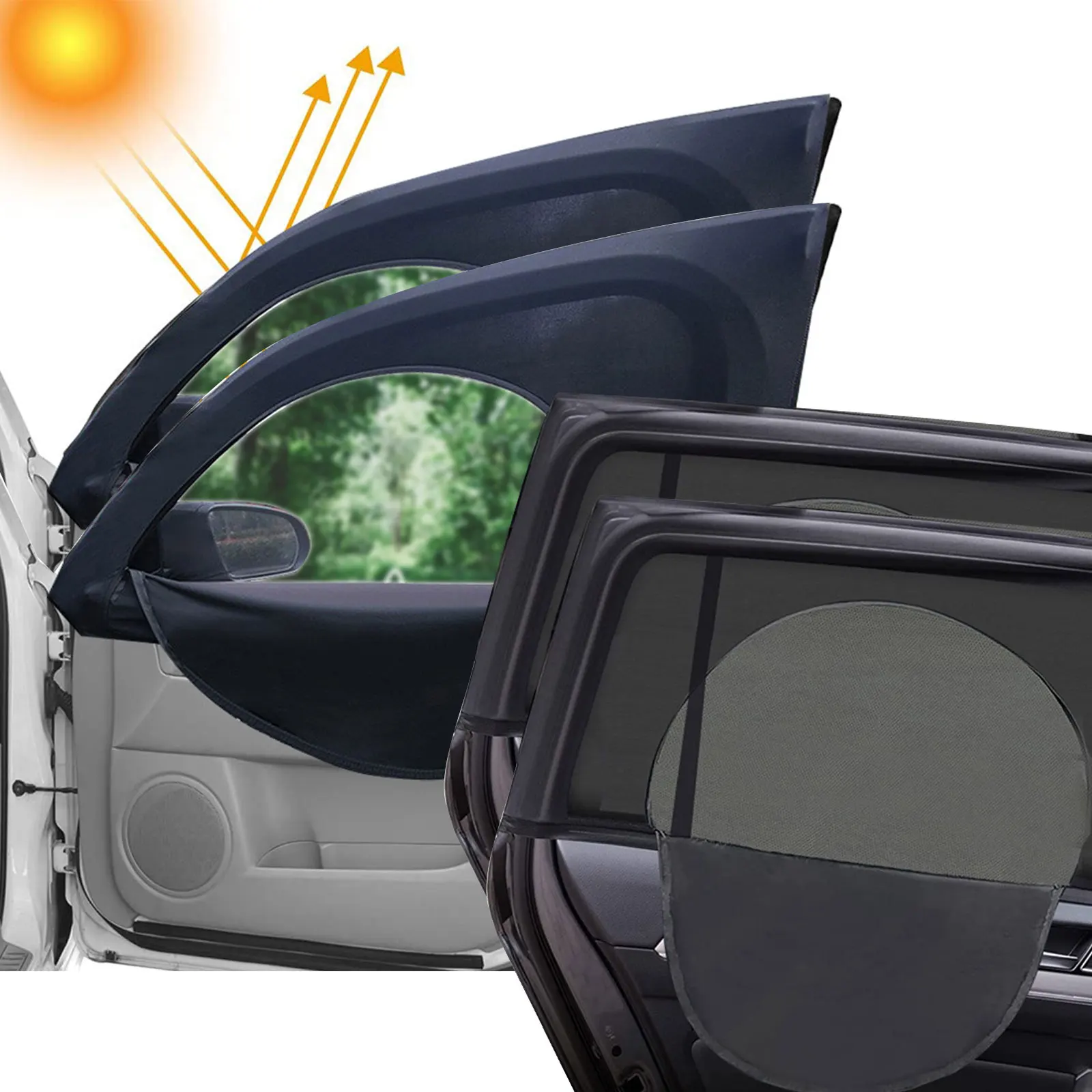 Goramsay Universal Car Styling Accessories Sun Side Window Shade Curtain Rear Window Cover UV Protection Sunshade Visor Shield
Goramsay Universal Car Styling Accessories Sun Side Window Shade Curtain Rear Window Cover UV Protection Sunshade Visor Shield