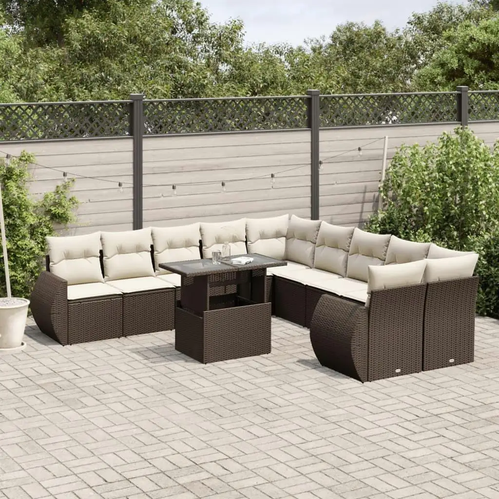 Large Modular Brown PE Rattan Garden Sofa Set Cozy Outdoor Seating Furniture for Patio Deck Backyard Enjoyment
Large Modular Brown PE Rattan Garden Sofa Set Cozy Outdoor Seating Furniture for Patio Deck Backyard Enjoyment