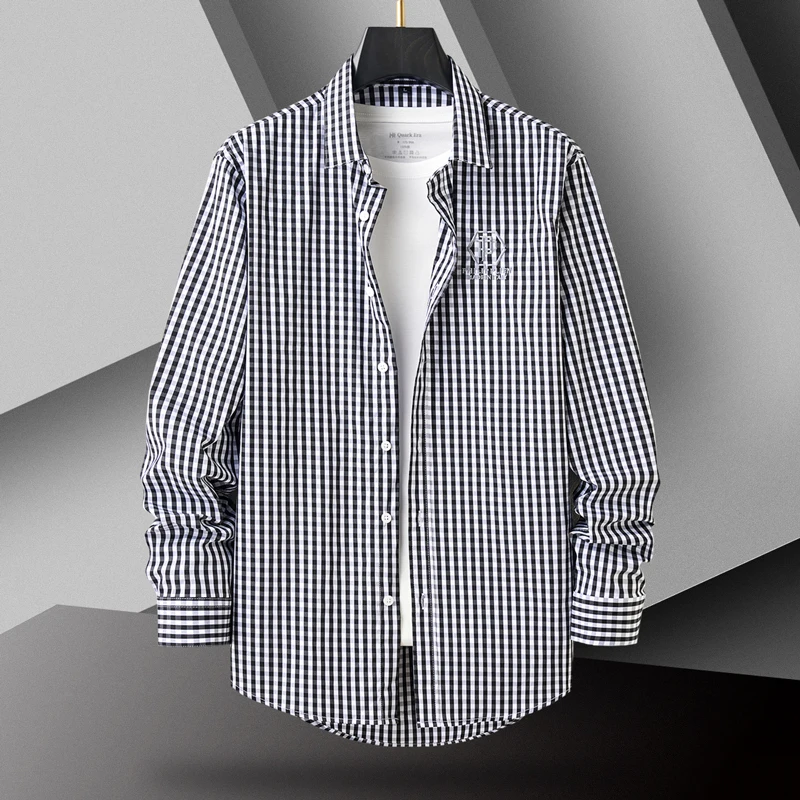 Mens Plaid Casual Dress Shirts Slim Fit Long Sleeve Button Down Fashion Men Work Business Brand Shirt Chemise Homme M-8XL 1059
Mens Plaid Casual Dress Shirts Slim Fit Long Sleeve Button Down Fashion Men Work Business Brand Shirt Chemise Homme M-8XL 1059