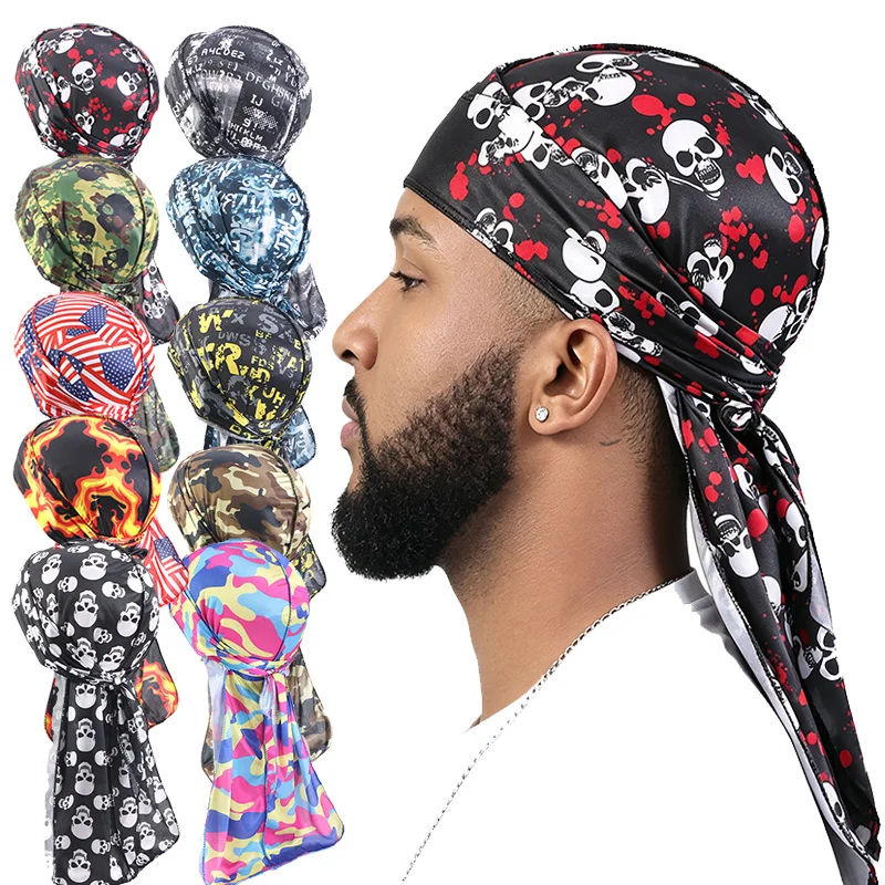 3PCS Fashion Long Tail Durag Cap Trendy Simulated Silk Cap Flame Skeleton Headband For Men Hair Accessories
3PCS Fashion Long Tail Durag Cap Trendy Simulated Silk Cap Flame Skeleton Headband For Men Hair Accessories