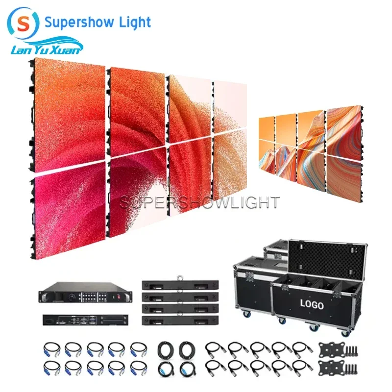 Outdoor 4k Led display screen 500x1000mm video wall panels complete system concert stage Rental background P3.91 Led video wall
Outdoor 4k Led display screen 500x1000mm video wall panels complete system concert stage Rental background P3.91 Led video wall