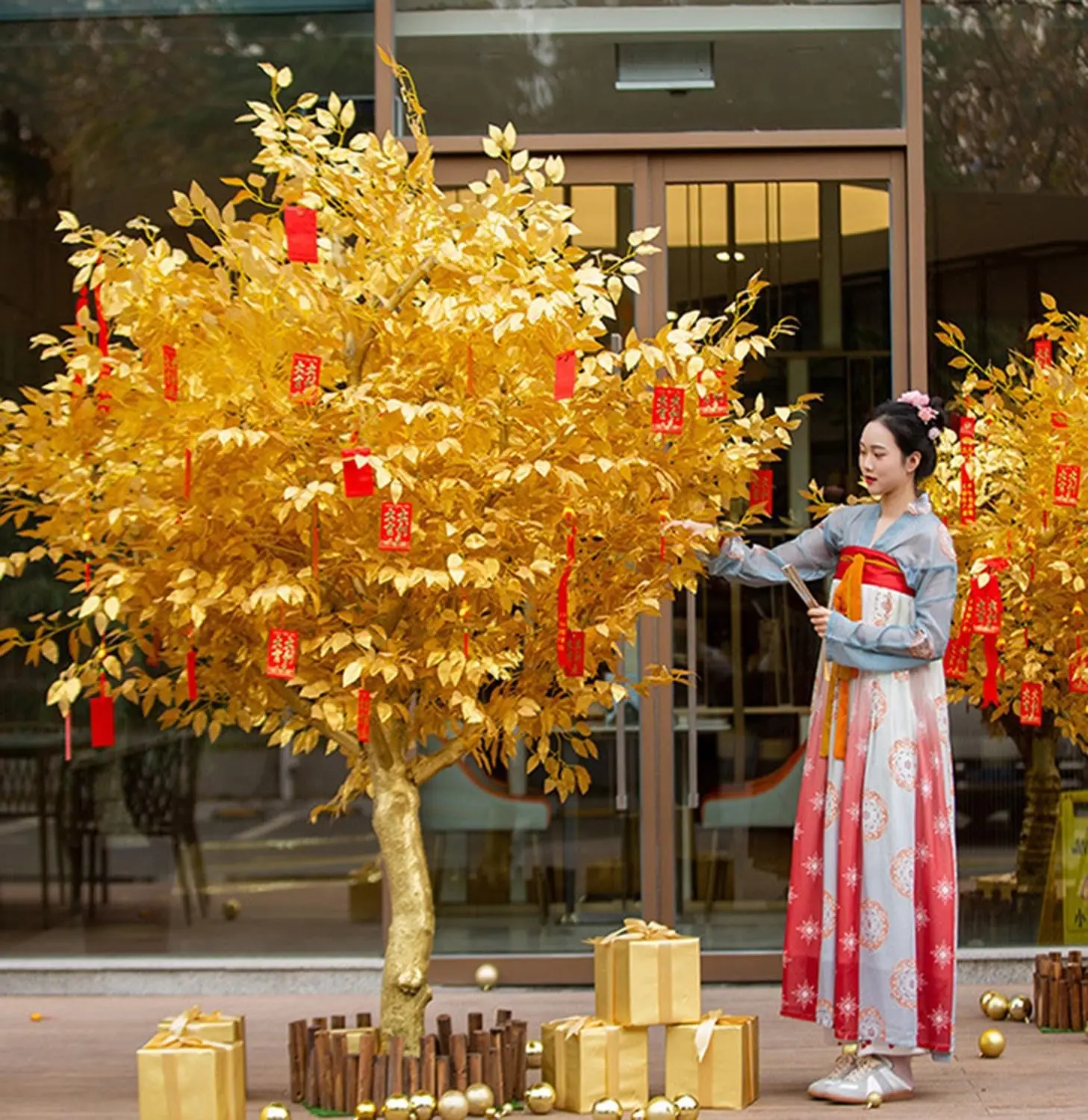 Artificial Trees, Tall Artificial Banyan Tree for Outdoor, Faux Silk Banyan Tree, Golden Money Tree, Wishing Tree Large Plants
Artificial Trees, Tall Artificial Banyan Tree for Outdoor, Faux Silk Banyan Tree, Golden Money Tree, Wishing Tree Large Plants