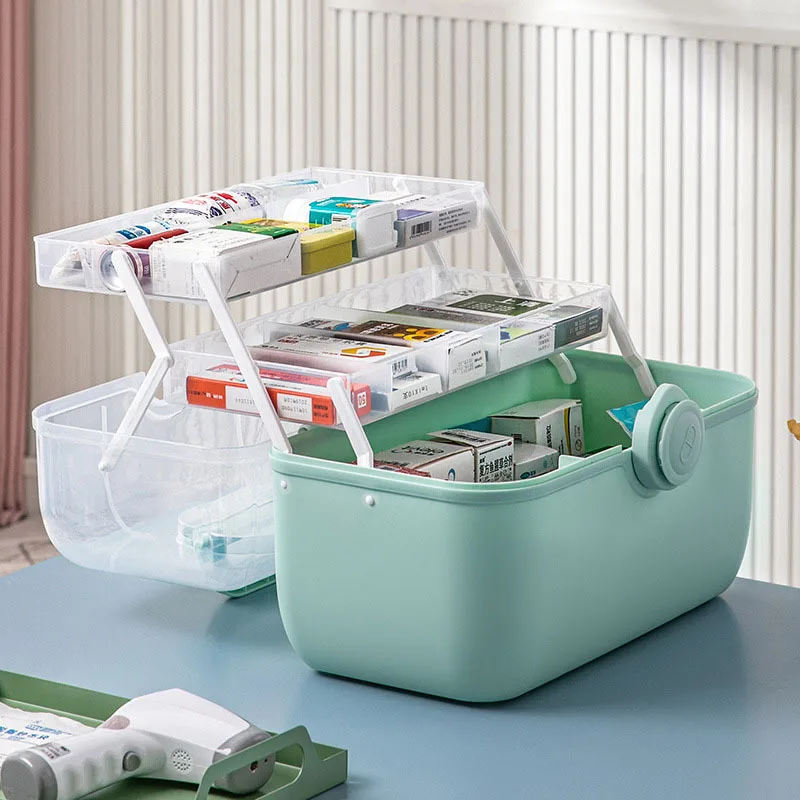 Portable First Aid Kit Storage Box Large Capacity Medicine Organizer Box Medicine Storage Container Family Emergency Kit Box
Portable First Aid Kit Storage Box Large Capacity Medicine Organizer Box Medicine Storage Container Family Emergency Kit Box