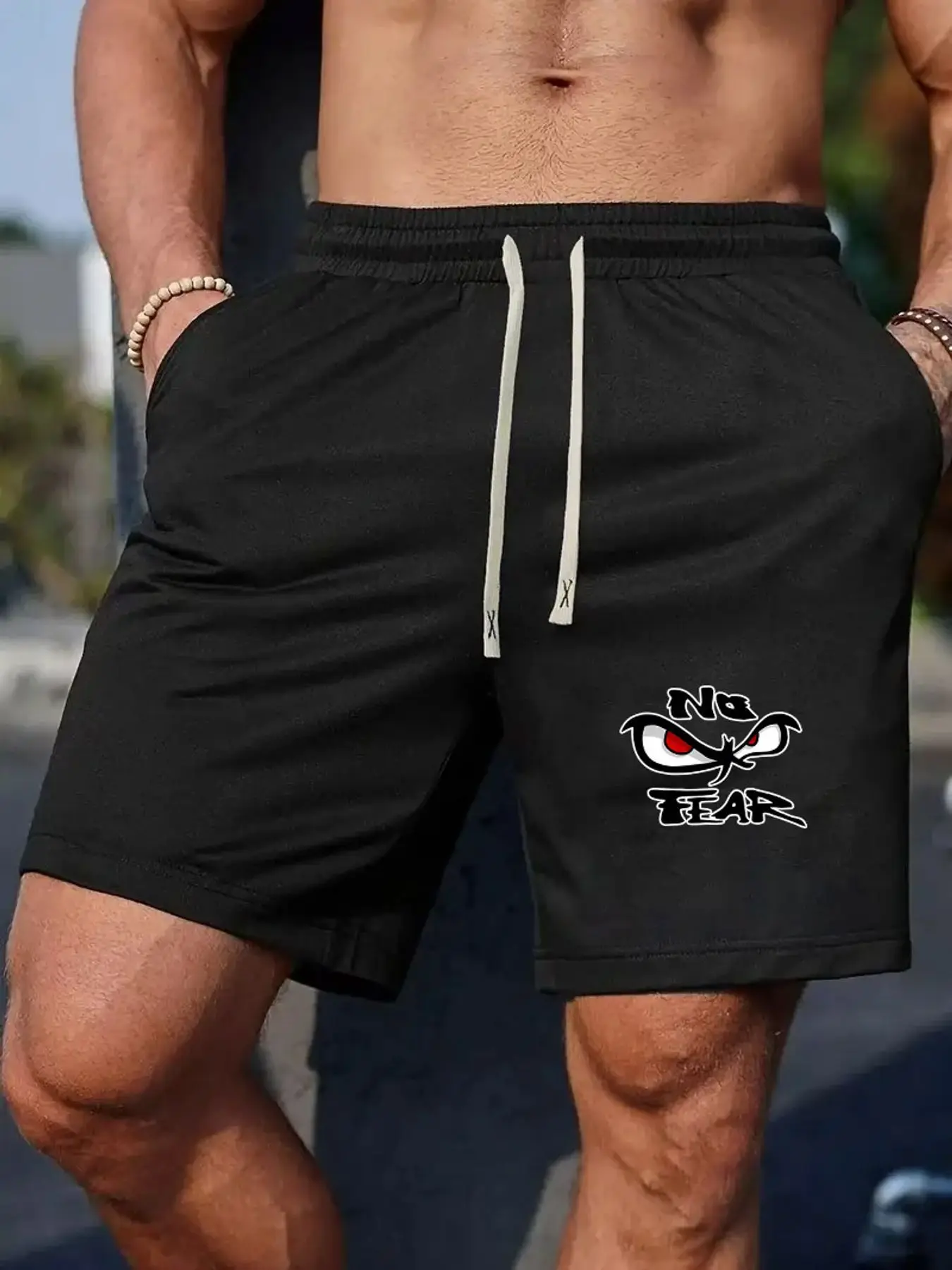 Fearless Eye Print Men's Waist Cinching Pants Simple and Casual Style Comfortable Shorts Spring and Summer Outdoor Fitness Pants
Fearless Eye Print Men's Waist Cinching Pants Simple and Casual Style Comfortable Shorts Spring and Summer Outdoor Fitness Pants