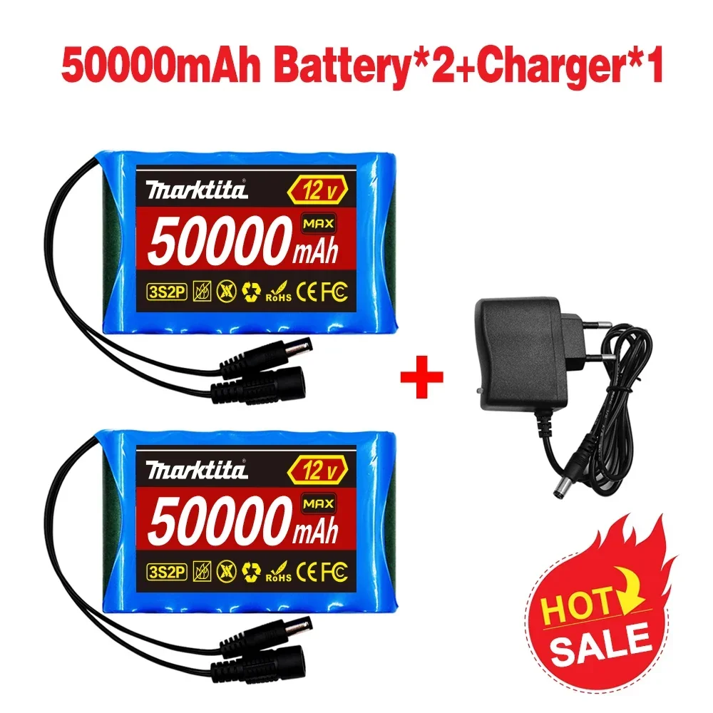 NEW 12V 50000mAh 18650 Li Ion Rechargeable Battery Pack For CCTV Camera 3A Batteey + 12.6V EU US Charger+Free Shopping
NEW 12V 50000mAh 18650 Li Ion Rechargeable Battery Pack For CCTV Camera 3A Batteey + 12.6V EU US Charger+Free Shopping