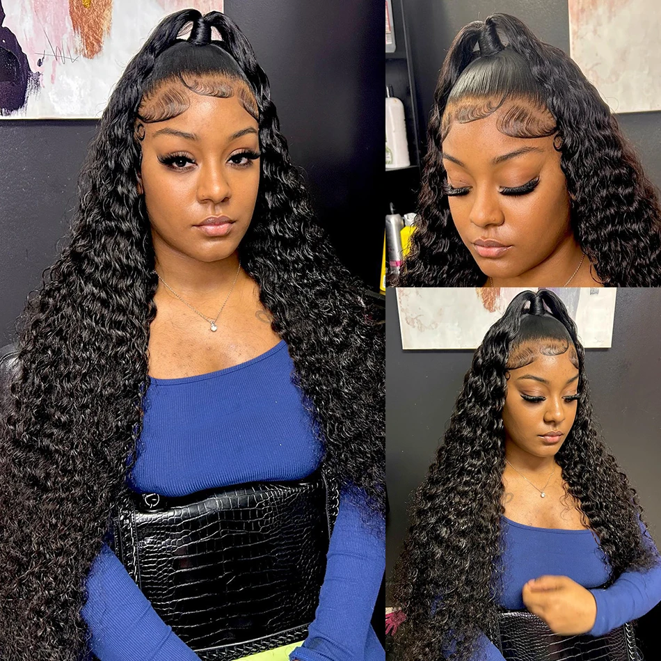 13x4 HD Lace Frontal Human Hair Wigs Water Wave PrePlucked Frontal Wig Deep Wave Curly Human Hair Hd Lace Frontal Wig For Women
13x4 HD Lace Frontal Human Hair Wigs Water Wave PrePlucked Frontal Wig Deep Wave Curly Human Hair Hd Lace Frontal Wig For Women