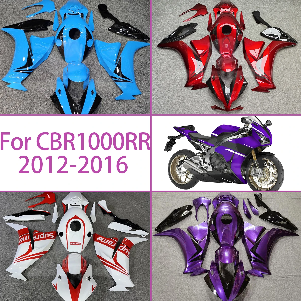 Для Honda CBR1000RR 2012-2016 голубой черный комплект обтекателей 12-16 CBR 1000RR обтекатели с индивидуальной краской
Для Honda CBR1000RR 2012-2016 голубой черный комплект обтекателей 12-16 CBR 1000RR обтекатели с индивидуальной краской