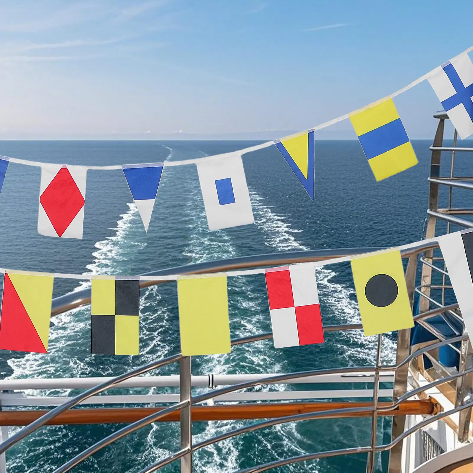 40Pcs Nautical Signal Flags Full Signal Code Set for Marine Navigation Boat Ship Safety Decoration Boat Code Banner
40Pcs Nautical Signal Flags Full Signal Code Set for Marine Navigation Boat Ship Safety Decoration Boat Code Banner
