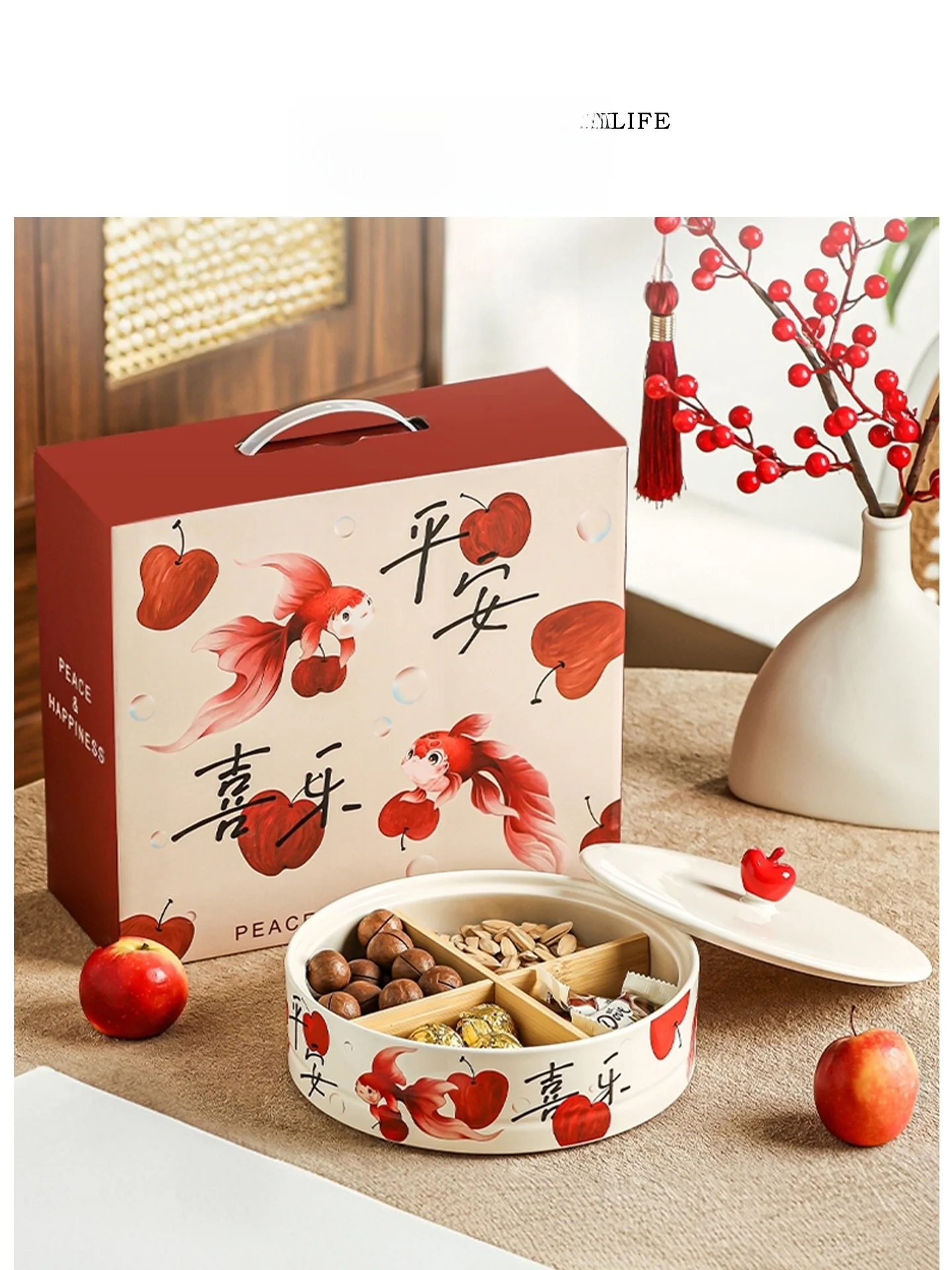 Tlife Surplus Cerc Fruit Tray Luxury High Temperature Glaze Pattern for Living Room Tea Table Snas Candy Box Movin...
Tlife Surplus Cerc Fruit Tray Luxury High Temperature Glaze Pattern for Living Room Tea Table Snas Candy Box Movin...