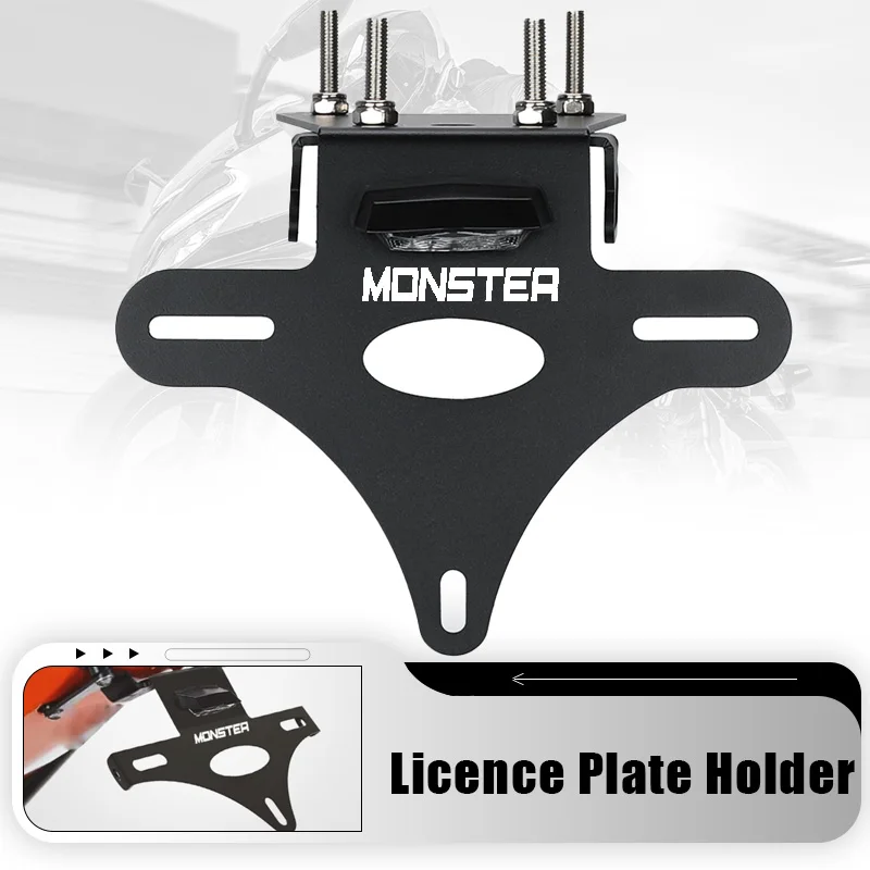 2025 2024 Tail Tidy LED Light For DUCATI Monster 797 821 1200 R/S Motorcycle Accessories License Plate Holder Fender Eliminator
2025 2024 Tail Tidy LED Light For DUCATI Monster 797 821 1200 R/S Motorcycle Accessories License Plate Holder Fender Eliminator