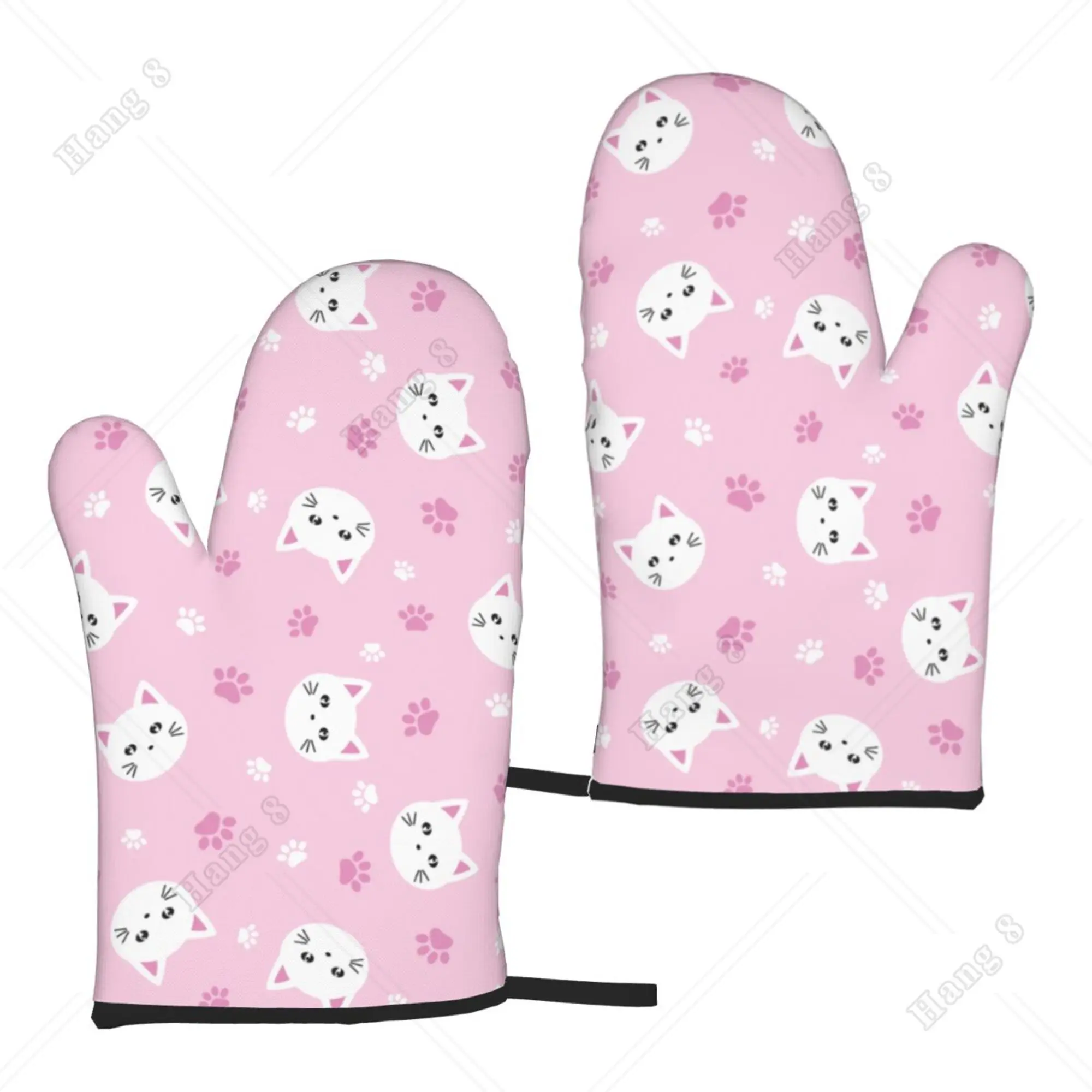 Pink Cat Cute Cartoon Oven Mitts Kitchen Gloves 2PC for Girls Women Heat Resistant Print Polyester Waterproof Cooking Baking
Pink Cat Cute Cartoon Oven Mitts Kitchen Gloves 2PC for Girls Women Heat Resistant Print Polyester Waterproof Cooking Baking