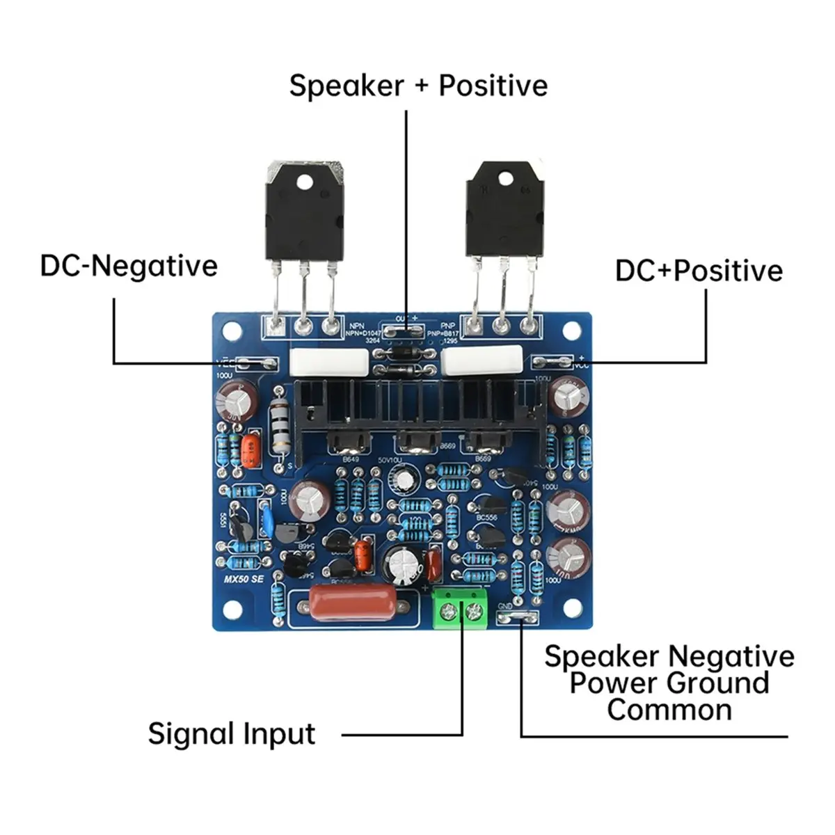 (A23G) DC 15-45V MX50 SE Digital Audio Amplifier Board 100W HiFi Stereo Amplifier High Power Amplifier Board AMP Board
(A23G) DC 15-45V MX50 SE Digital Audio Amplifier Board 100W HiFi Stereo Amplifier High Power Amplifier Board AMP Board