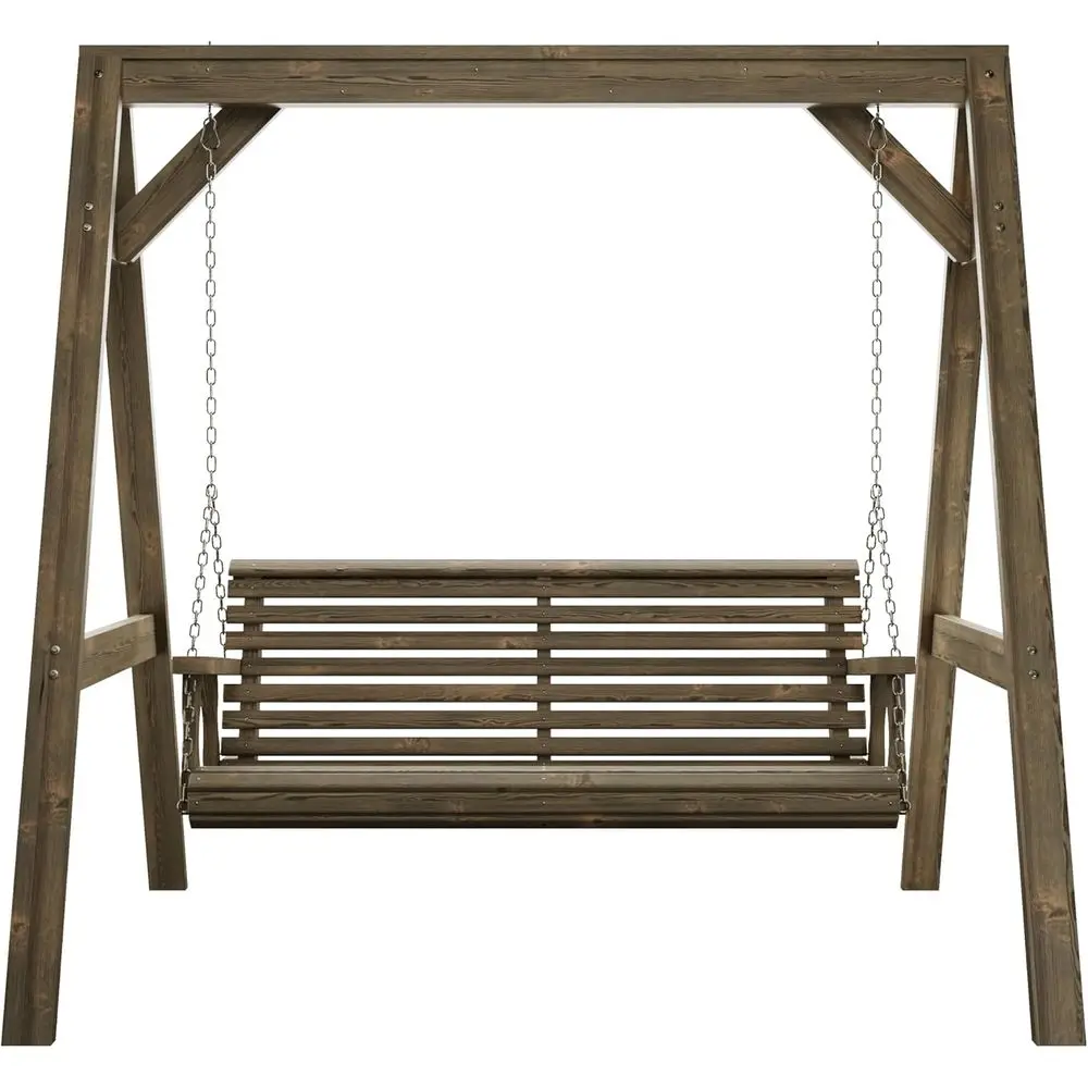 Outdoor Wooden Porch Swing for Patio, Yard, or Garden with Roll Back Swing and A-e Stand
Outdoor Wooden Porch Swing for Patio, Yard, or Garden with Roll Back Swing and A-e Stand