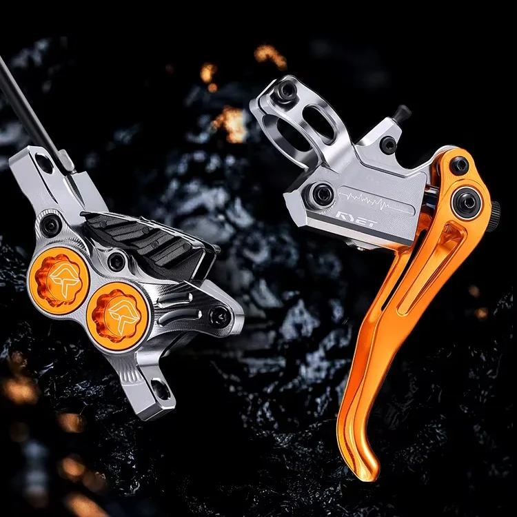 RYET M4 Hydraulic Brake 4 Piston Caliper Mountain Bike Accessories for MTB XC/Trail/Enduro/DH W/200-180mm Rotors & Mineral Oil
RYET M4 Hydraulic Brake 4 Piston Caliper Mountain Bike Accessories for MTB XC/Trail/Enduro/DH W/200-180mm Rotors & Mineral Oil
