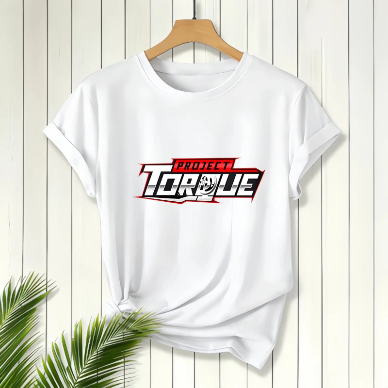 Project Torque Logo Print, Short Sleeve T-Shirt, Women's T-Shirt, Casual Wear
Project Torque Logo Print, Short Sleeve T-Shirt, Women's T-Shirt, Casual Wear