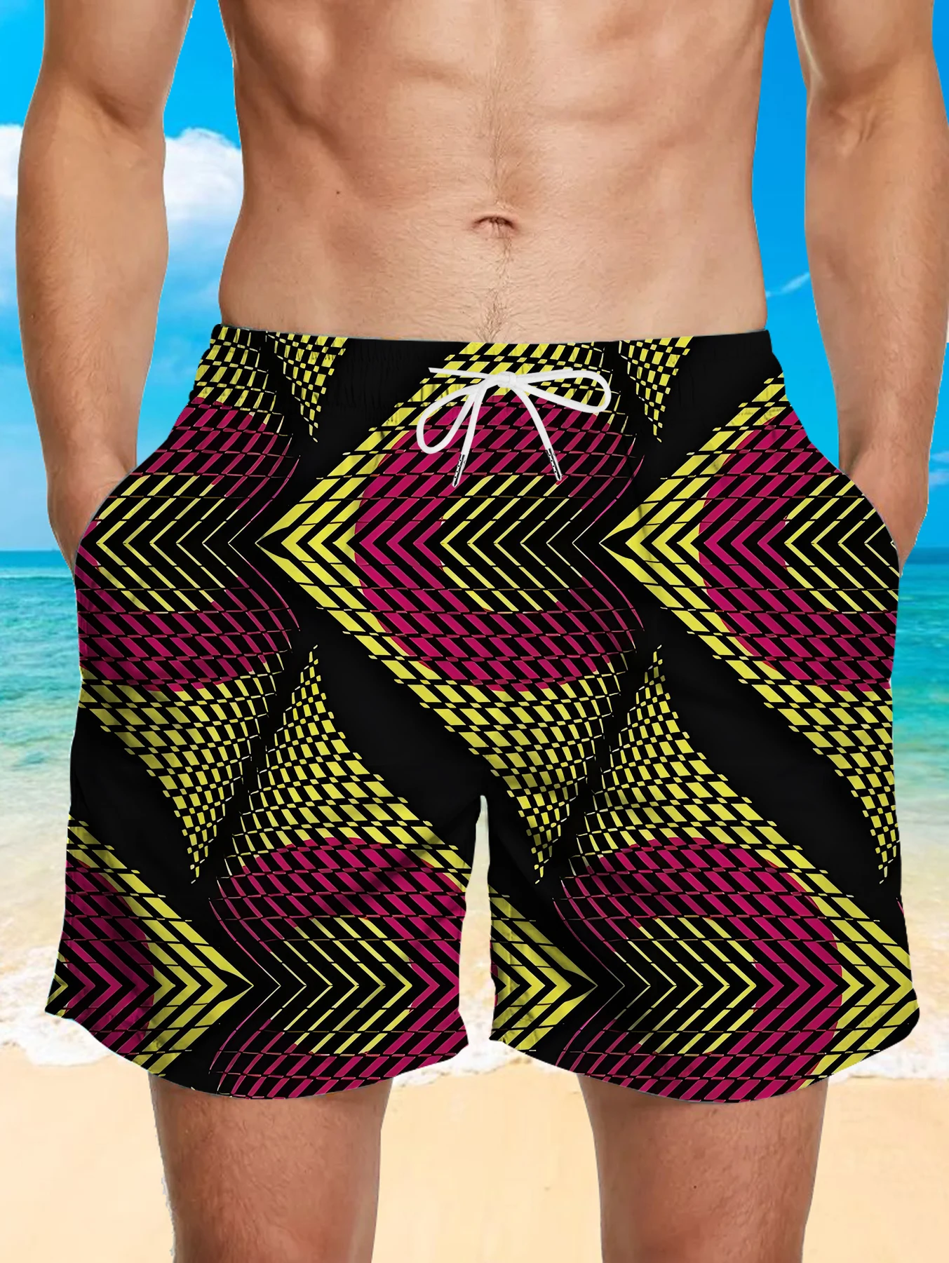 Summer Full Print Beach Shorts Men Digital Printing Quick Dry Polyester Swim Trunks
Summer Full Print Beach Shorts Men Digital Printing Quick Dry Polyester Swim Trunks