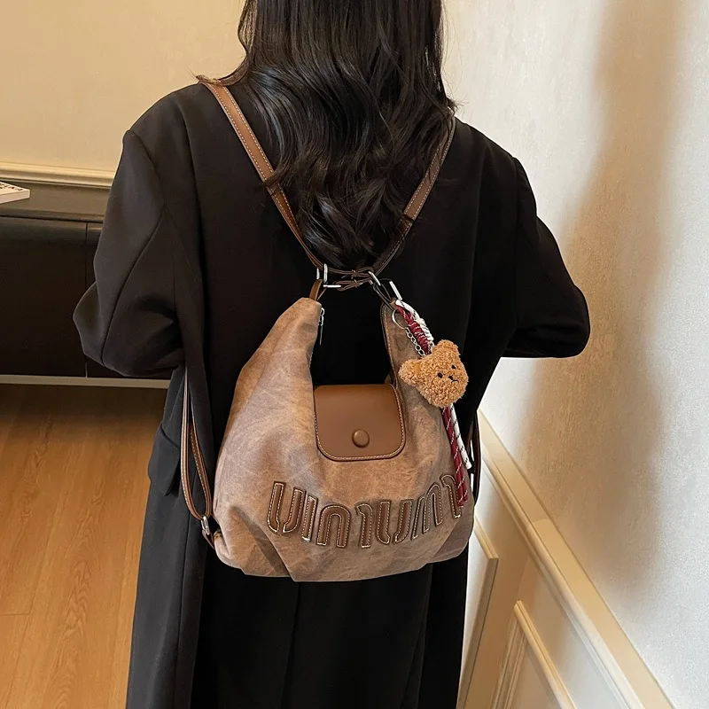 2026 Brown Suede Convertible Tote Backpack, Large Capacity 3-in-1 Work Bag, Adjustable Crossbody Shoulder Bag for Women Commute
2026 Brown Suede Convertible Tote Backpack, Large Capacity 3-in-1 Work Bag, Adjustable Crossbody Shoulder Bag for Women Commute