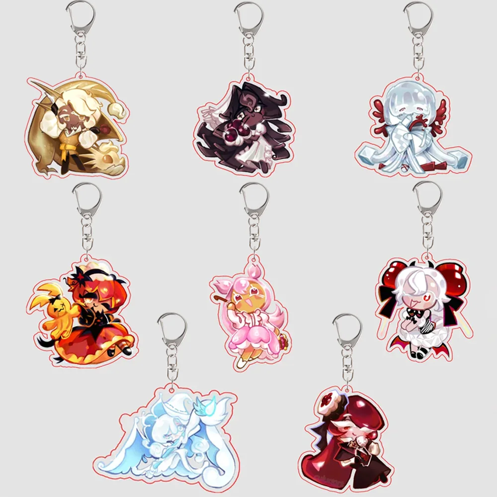 Акриловый брелок-подвеска для рюкзака по игре Cookie Run: Pure Vanilla, Candy Apple, Cherry Blosson, Agar, Eternal Sugar, Shadow Milk
Акриловый брелок-подвеска для рюкзака по игре Cookie Run: Pure Vanilla, Candy Apple, Cherry Blosson, Agar, Eternal Sugar, Shadow Milk