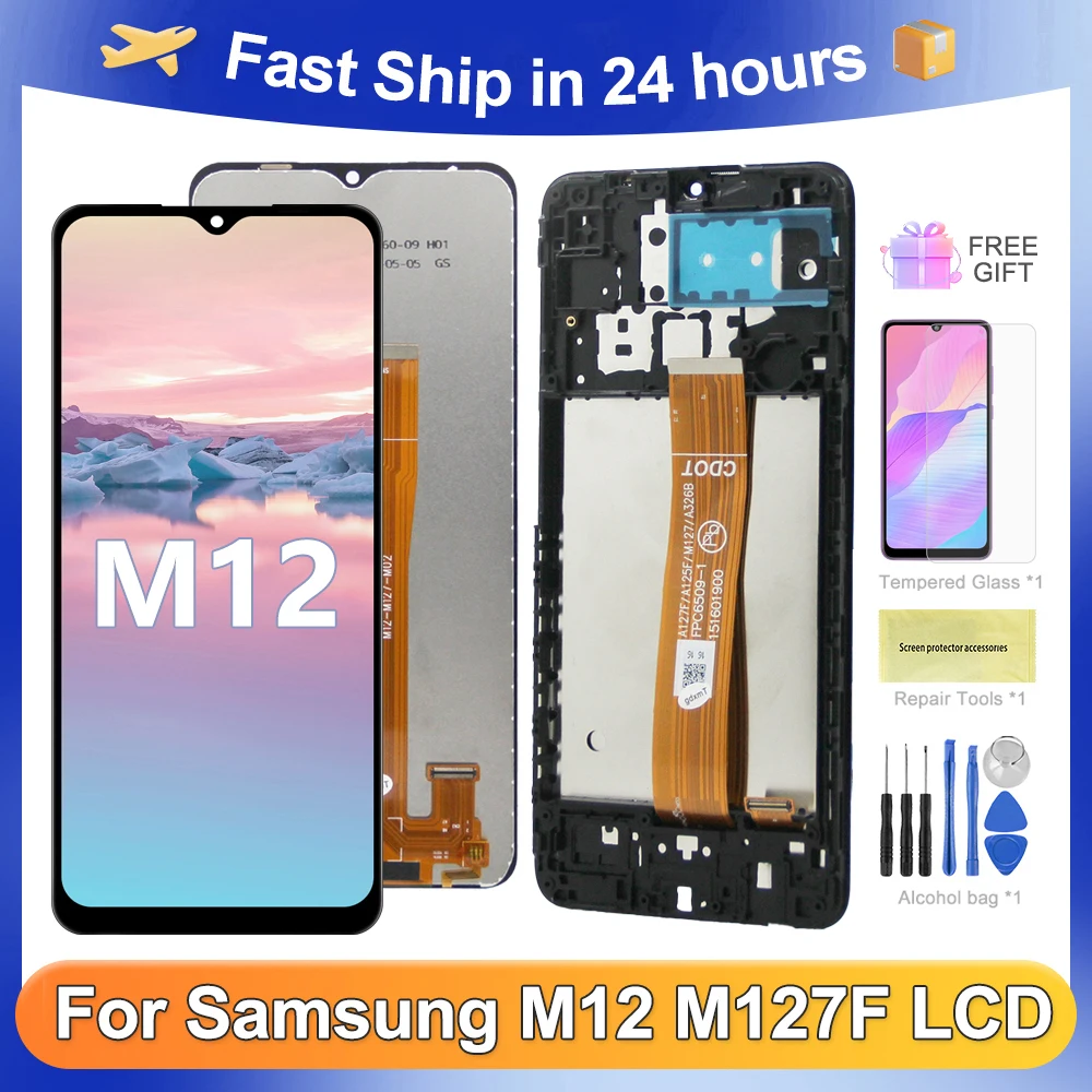M12 6,5 ''OEM для Samsung для M127 M127F SM-M127F/DSN ЖК-дисплей, сменный преобразователь сенсорного экрана в сборе
M12 6,5 ''OEM для Samsung для M127 M127F SM-M127F/DSN ЖК-дисплей, сменный преобразователь сенсорного экрана в сборе