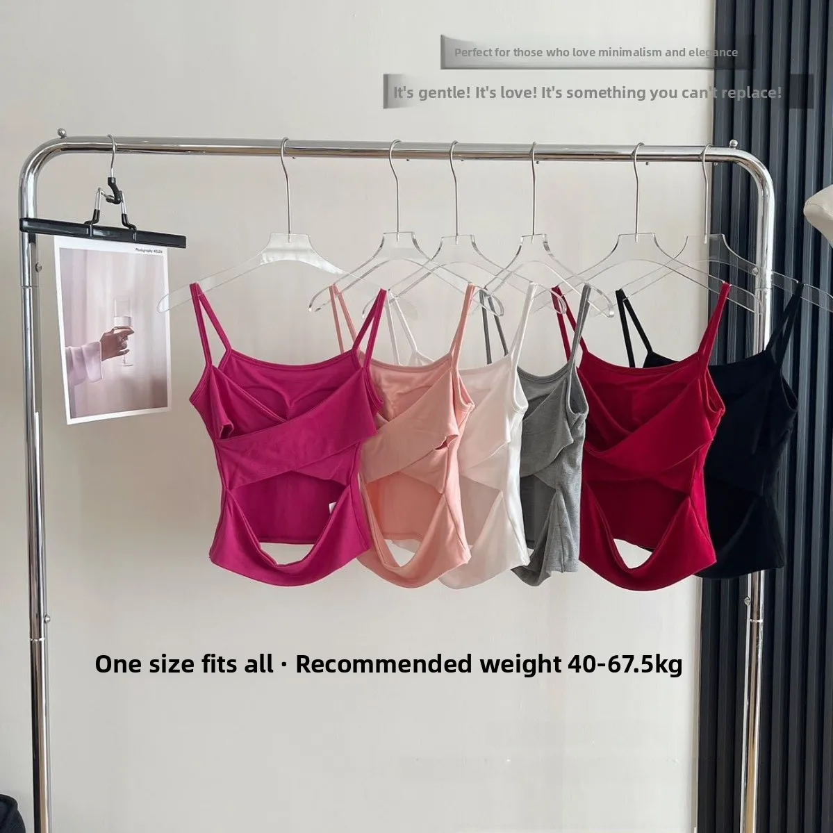 Sexy Backless Cross Strap Vest Women's Fixed Cup with Chest Pad Slimming Outerwear Summer Top Cotton Hollow out Tank Top
Sexy Backless Cross Strap Vest Women's Fixed Cup with Chest Pad Slimming Outerwear Summer Top Cotton Hollow out Tank Top