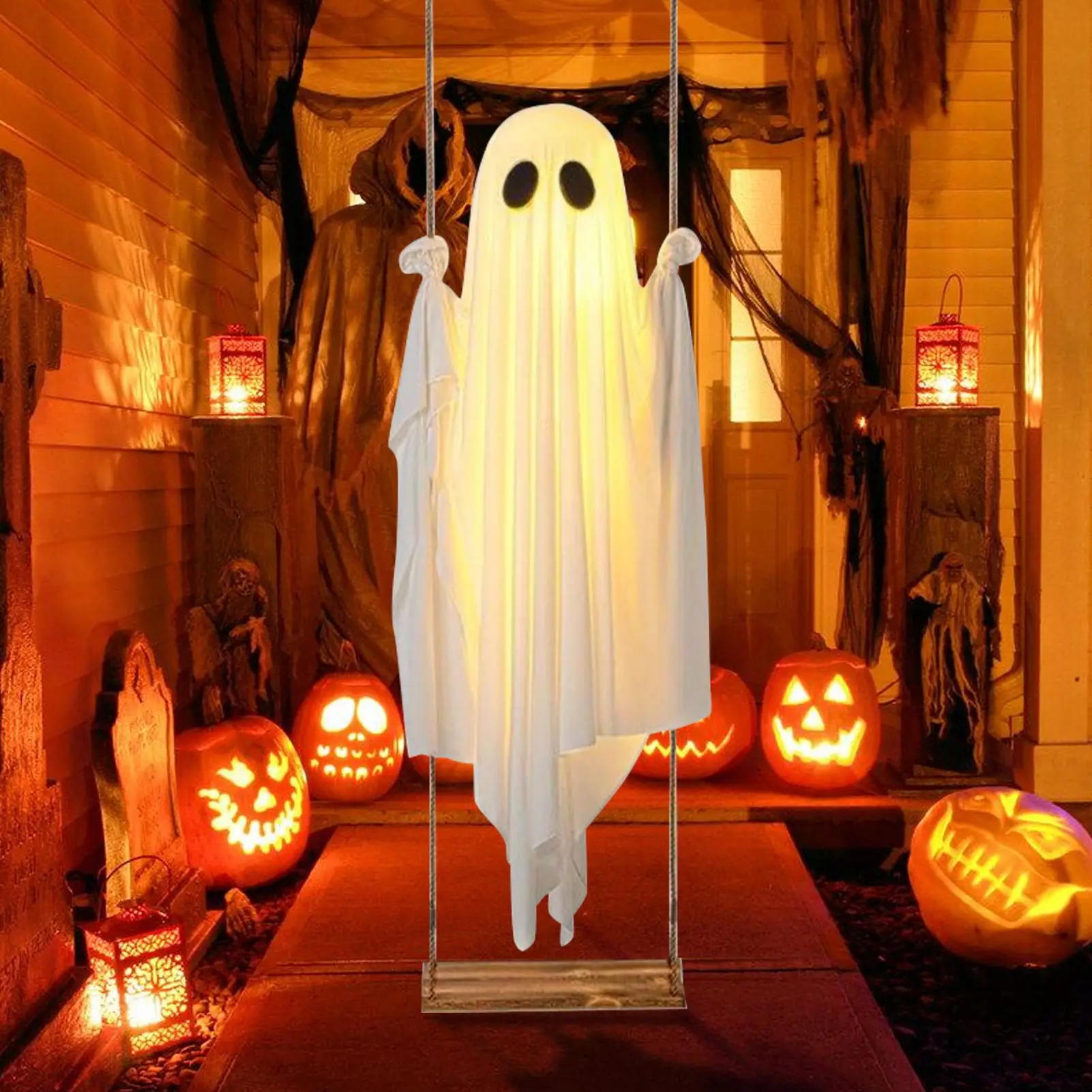 Halloween Ghosts Party Ghost Decor with Light Halloween Decorations Party Supplies for Front Door Lawn Fireplace Yard Porch
Halloween Ghosts Party Ghost Decor with Light Halloween Decorations Party Supplies for Front Door Lawn Fireplace Yard Porch