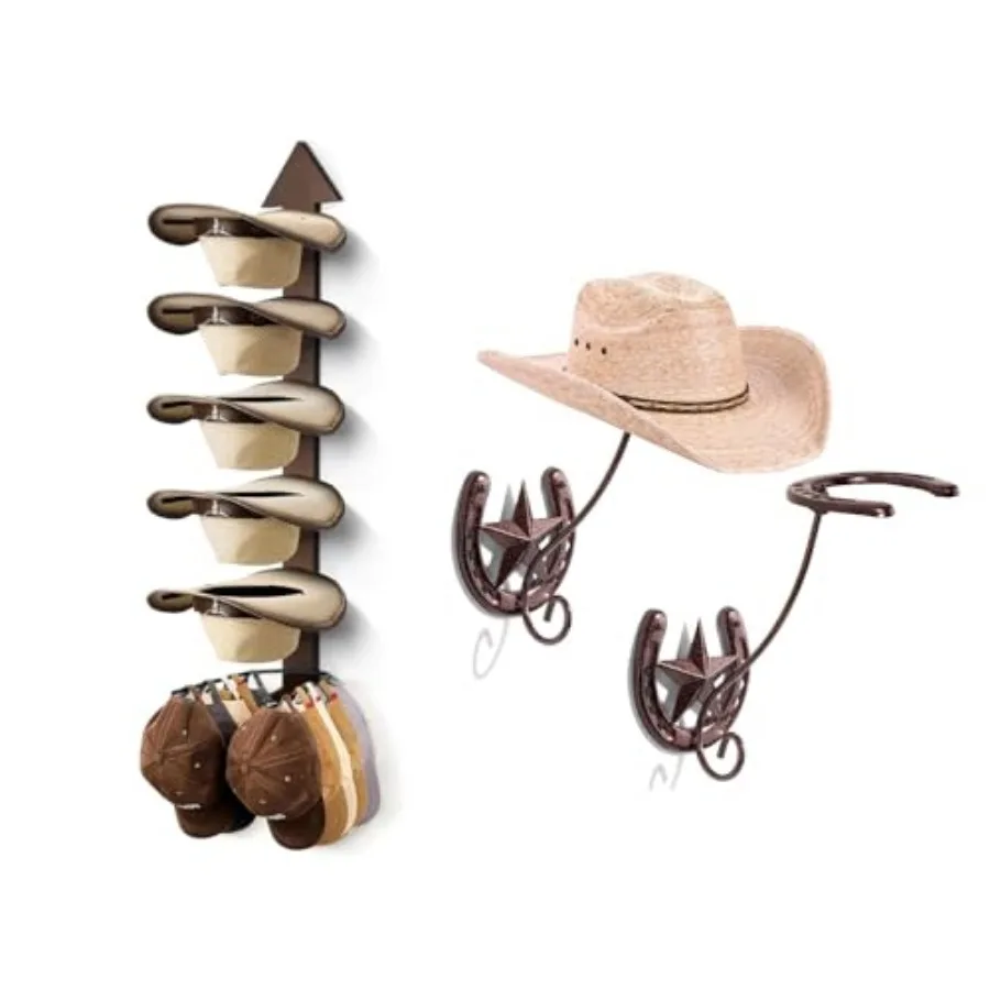 Cowboy Hat Rack Wall Mount Solid Wood Arrow Design 6 Pieces Cowboy Hat Holder 2 Pack Hat Hanger Western Wall Decor Horseshoe Ho
Cowboy Hat Rack Wall Mount Solid Wood Arrow Design 6 Pieces Cowboy Hat Holder 2 Pack Hat Hanger Western Wall Decor Horseshoe Ho