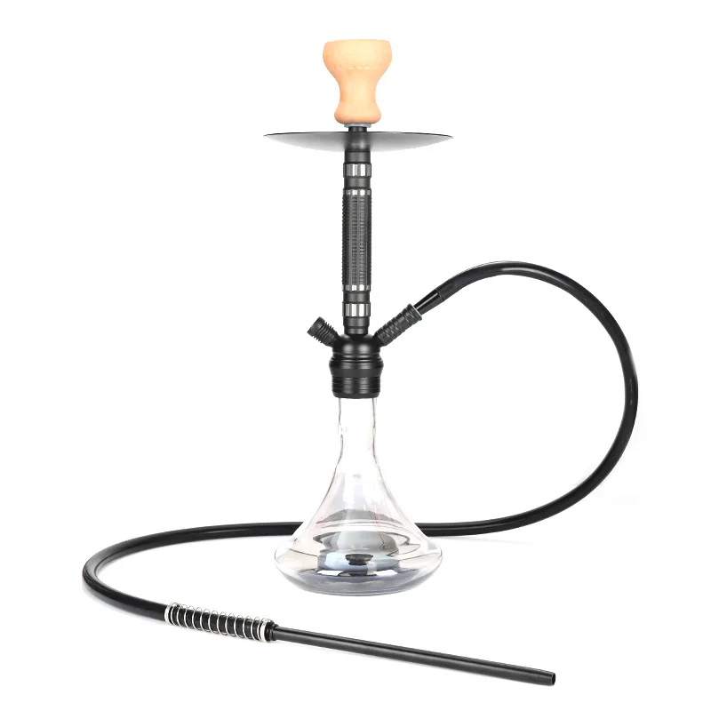 Aluminum alloy large smoke single tube aluminum alloy hookah set with smoke pot
Aluminum alloy large smoke single tube aluminum alloy hookah set with smoke pot