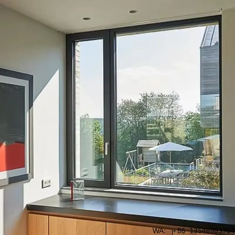 Commercial Hotel Exterior Swing Aluminum Alloy Window Frame with Double-Layer Glass Soundproof French 76 Series
Commercial Hotel Exterior Swing Aluminum Alloy Window Frame with Double-Layer Glass Soundproof French 76 Series