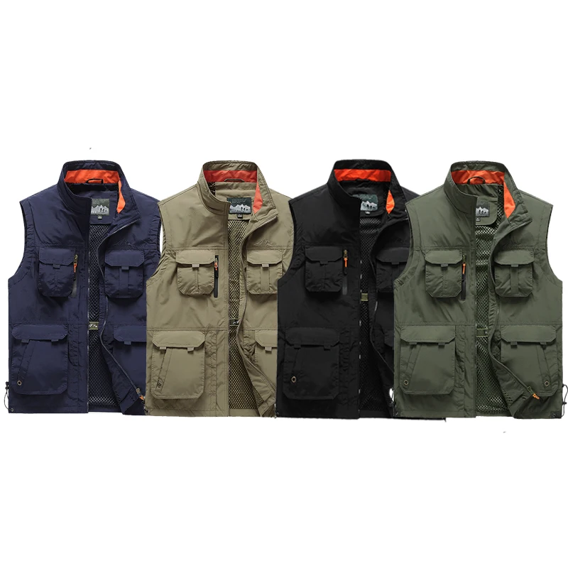 Summer Men's Fishing Vest Men's Hunting Tactics Hiking Photographer Mesh Cargo Vest Outdoor Camping Climbing Tool Vest
Summer Men's Fishing Vest Men's Hunting Tactics Hiking Photographer Mesh Cargo Vest Outdoor Camping Climbing Tool Vest