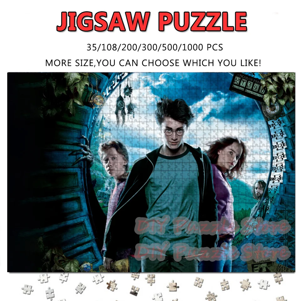 108/200/300/500/1000/1500 Pieces Diy Intelligence Jigsaw Puzzles Harry Potter Classic Cartoon Movies Print Puzzle Kids Toys
108/200/300/500/1000/1500 Pieces Diy Intelligence Jigsaw Puzzles Harry Potter Classic Cartoon Movies Print Puzzle Kids Toys
