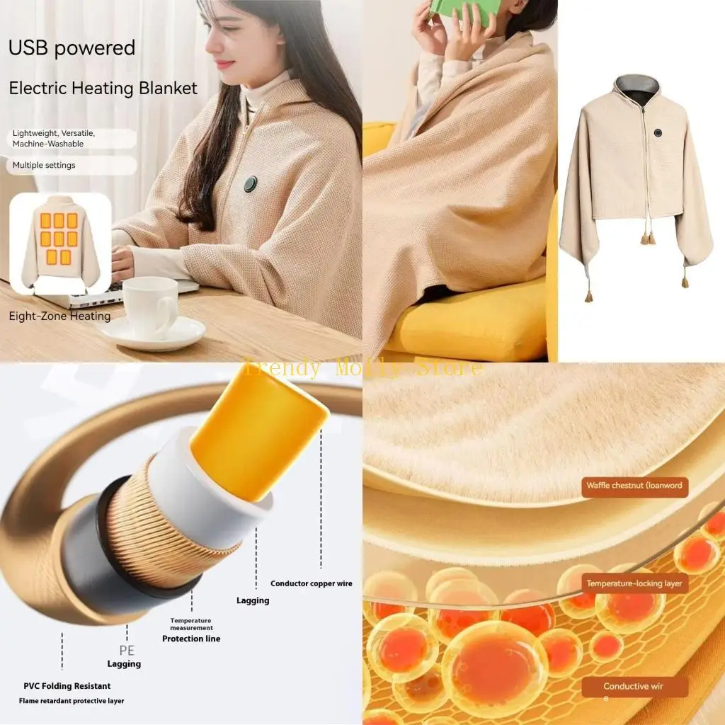 N5KB Электрическая шаль с регулируемой температурой, толстая ткань для взрослых и пожилых людей
N5KB Электрическая шаль с регулируемой температурой, толстая ткань для взрослых и пожилых людей