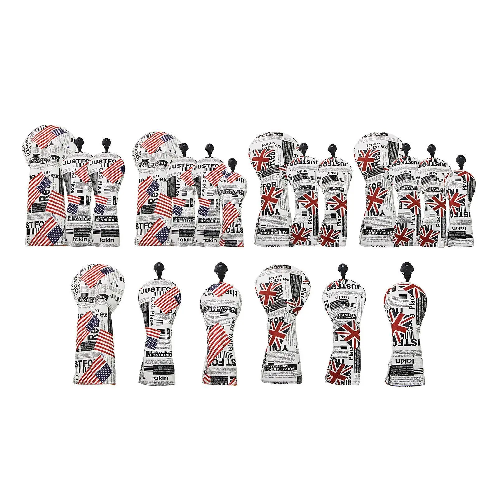 Interchangeable Number Tag Golf Wood Headcover Premium PU Material Fairway Hybrid Cover for Golf Accessories
Interchangeable Number Tag Golf Wood Headcover Premium PU Material Fairway Hybrid Cover for Golf Accessories