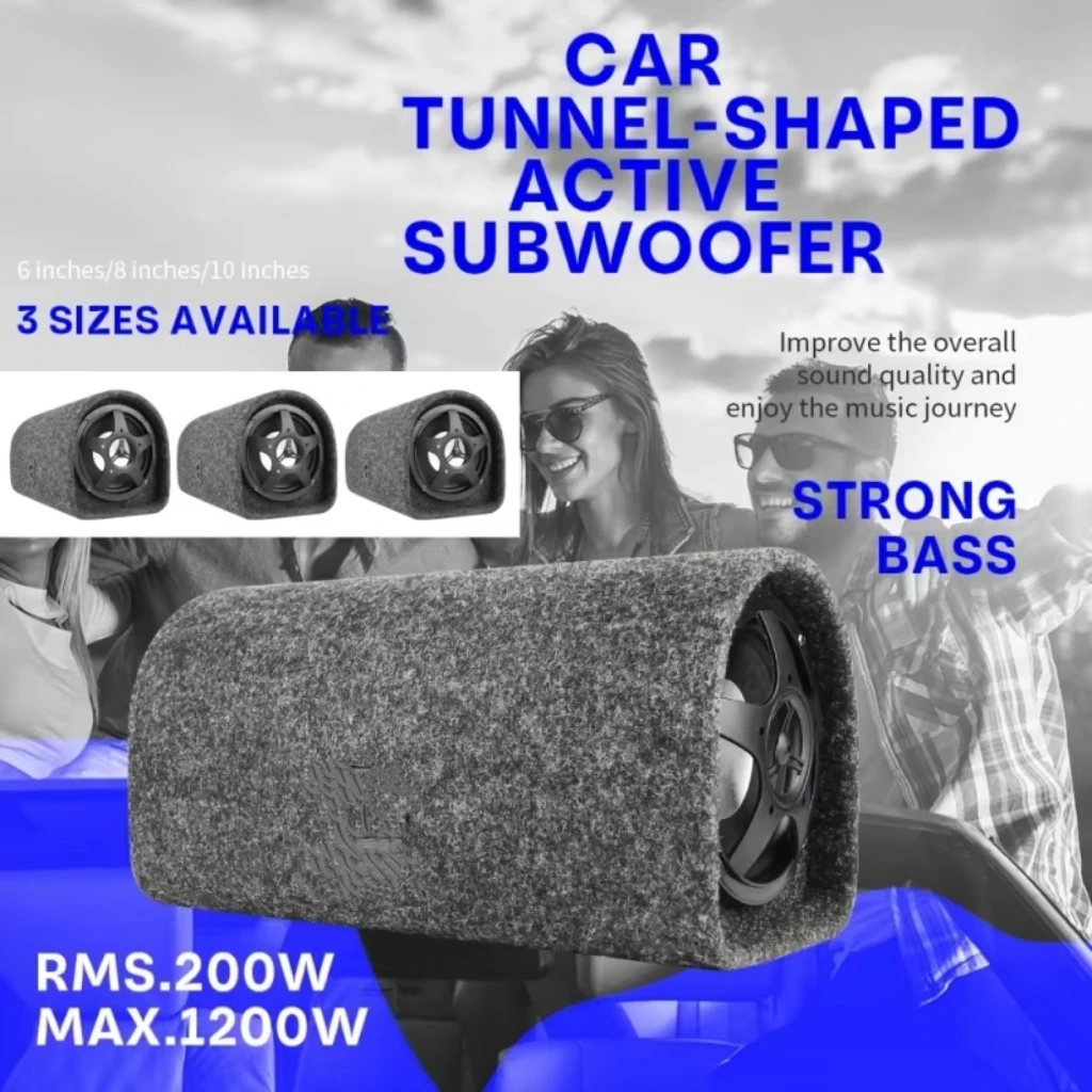 The first choice for enhancing in-car audio quality6Inch/8Inch/10Inch-tunnel-shaped active subwoofer,Comes with built-in amplifi
The first choice for enhancing in-car audio quality6Inch/8Inch/10Inch-tunnel-shaped active subwoofer,Comes with built-in amplifi