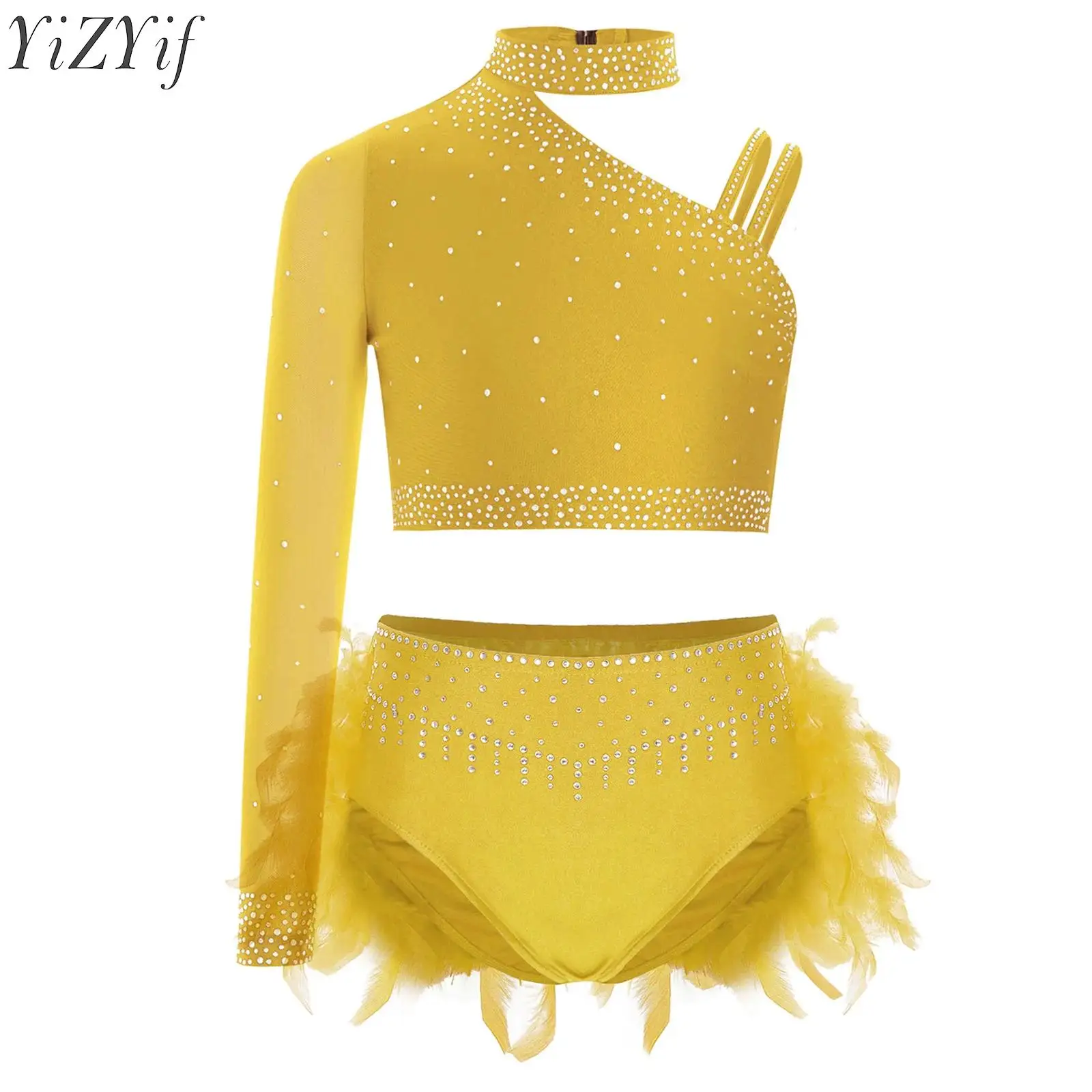 Kids Girls Ballet Dance Sets Ballerina Stage Performance Rhinestones Gymnastics Tops Crop Top with Briefs Sports Skating Outfits
Kids Girls Ballet Dance Sets Ballerina Stage Performance Rhinestones Gymnastics Tops Crop Top with Briefs Sports Skating Outfits