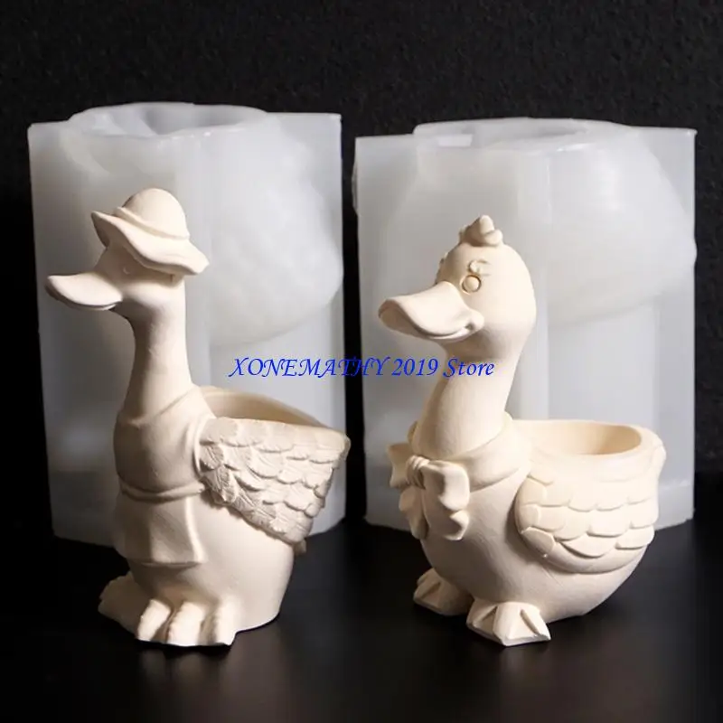 F42F Duck Design Silicone Craft Mold for Creating Unique Flowerpots Small Planter Jewelry Storage Easy Releasing Feature
F42F Duck Design Silicone Craft Mold for Creating Unique Flowerpots Small Planter Jewelry Storage Easy Releasing Feature