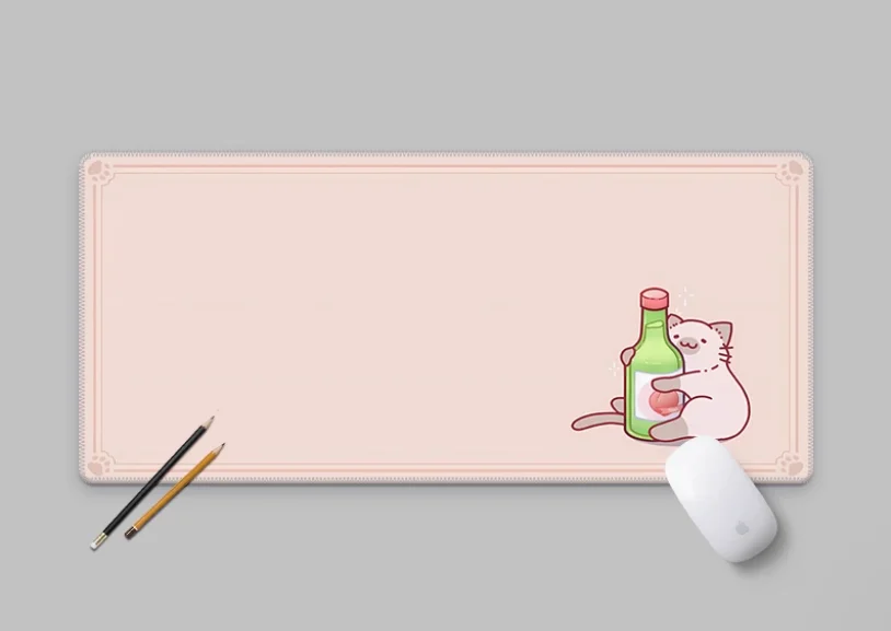 Girl Cute Sake Cat Mouse Pad Super Large Waterproof and Thick Natural Rubber Office Anime Table Gamer Accessories on The Table
Girl Cute Sake Cat Mouse Pad Super Large Waterproof and Thick Natural Rubber Office Anime Table Gamer Accessories on The Table