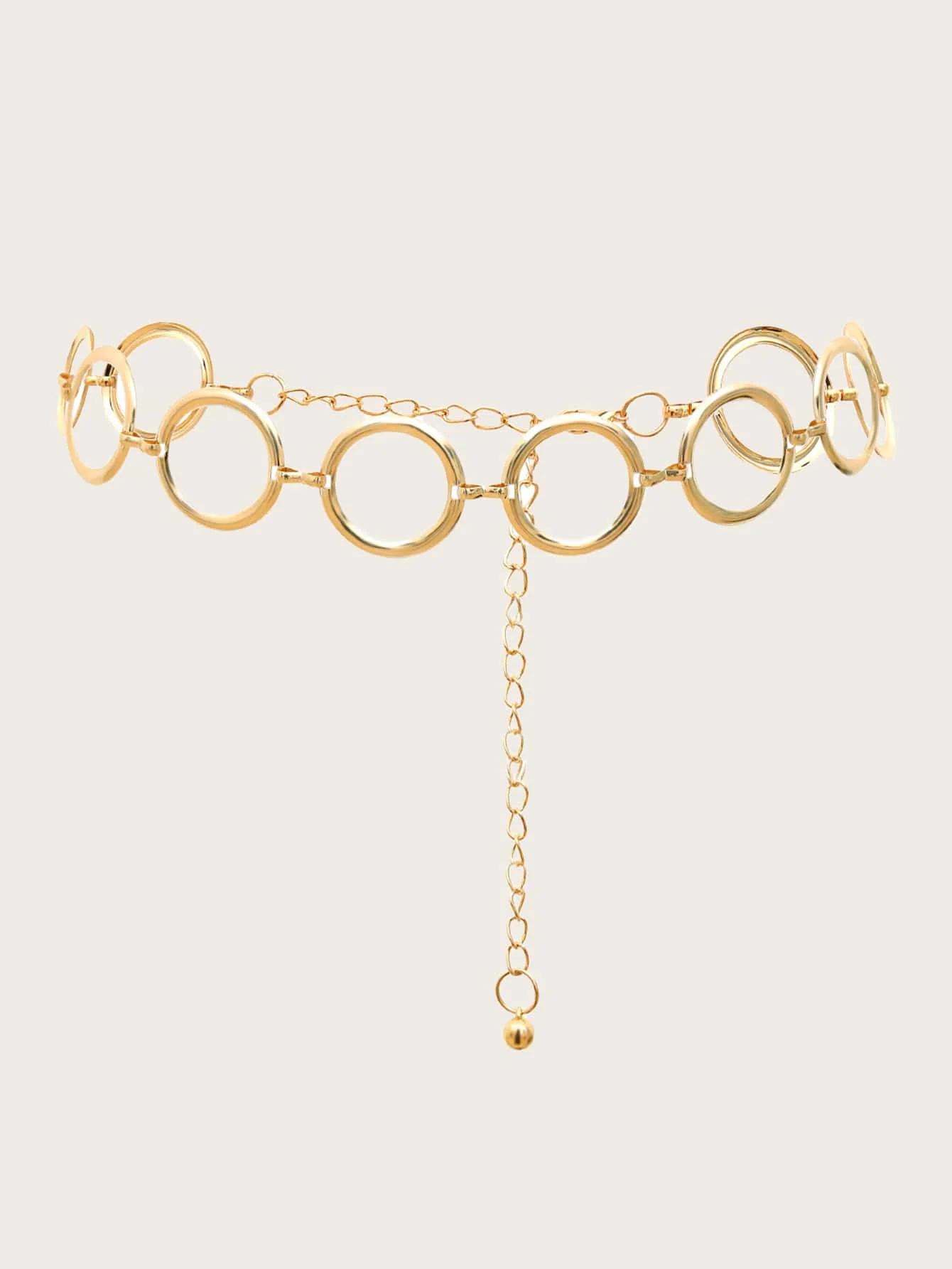 1pc Women's Shiny Metallic Gold Waist Chain, Versatile Retro Body Chain Waist Belt With Round Ring, Suitable For Daily Wear, Par
1pc Women's Shiny Metallic Gold Waist Chain, Versatile Retro Body Chain Waist Belt With Round Ring, Suitable For Daily Wear, Par