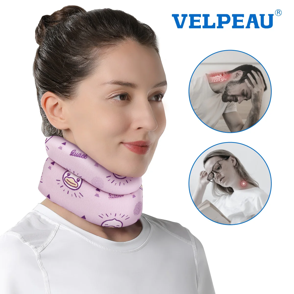VELPEAU Neck Support Soft for Neck Forward Tilt, Migraine and Spine Pain Orthopedic B.Duck Neck Brace for Sleeping and Travel
VELPEAU Neck Support Soft for Neck Forward Tilt, Migraine and Spine Pain Orthopedic B.Duck Neck Brace for Sleeping and Travel