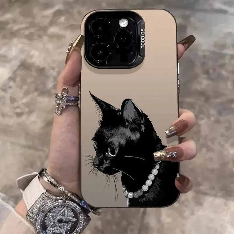 Necklace is designed with a black cat case for iPhone 16 15 14 13 12 11 Pro/ Max/Plus shock-proof rear cover anti-fingerprint
Necklace is designed with a black cat case for iPhone 16 15 14 13 12 11 Pro/ Max/Plus shock-proof rear cover anti-fingerprint