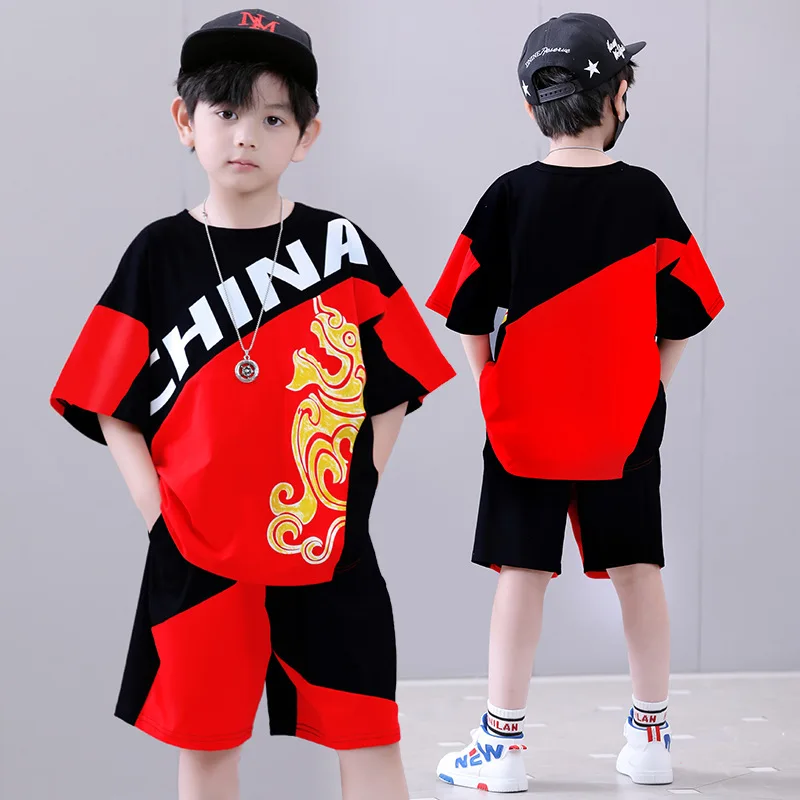 Fashion Patchwork Boy Clothing Sets For Summer 2023 New O-neck Letters Print 2 Pieces Children Suits Costume Teenager Clothes
Fashion Patchwork Boy Clothing Sets For Summer 2023 New O-neck Letters Print 2 Pieces Children Suits Costume Teenager Clothes