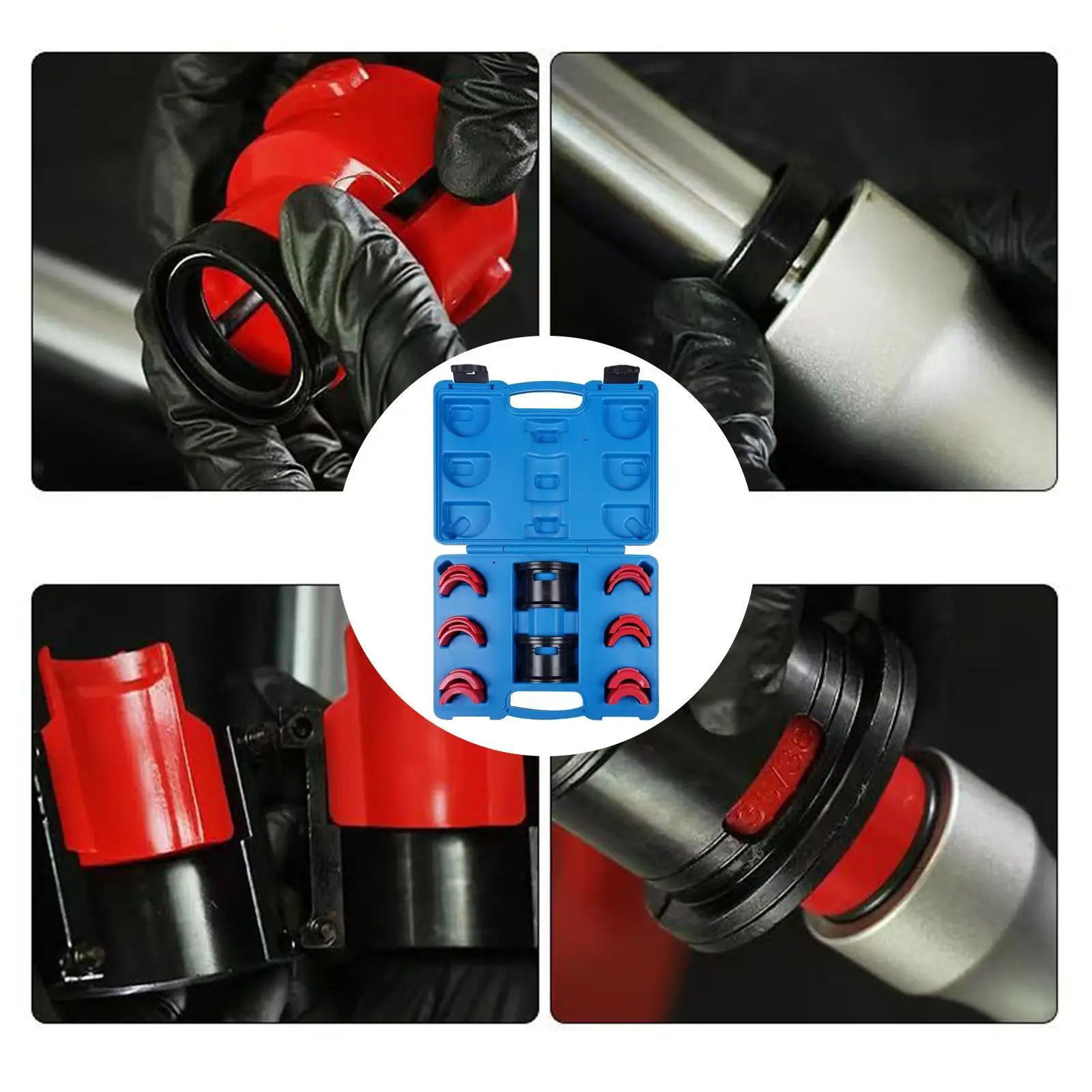 Versatile Motorcycle Fork Seal Driver Installer Tool Complete Set for Bike Oil Seal Retainer Installation 35-50mm
Versatile Motorcycle Fork Seal Driver Installer Tool Complete Set for Bike Oil Seal Retainer Installation 35-50mm