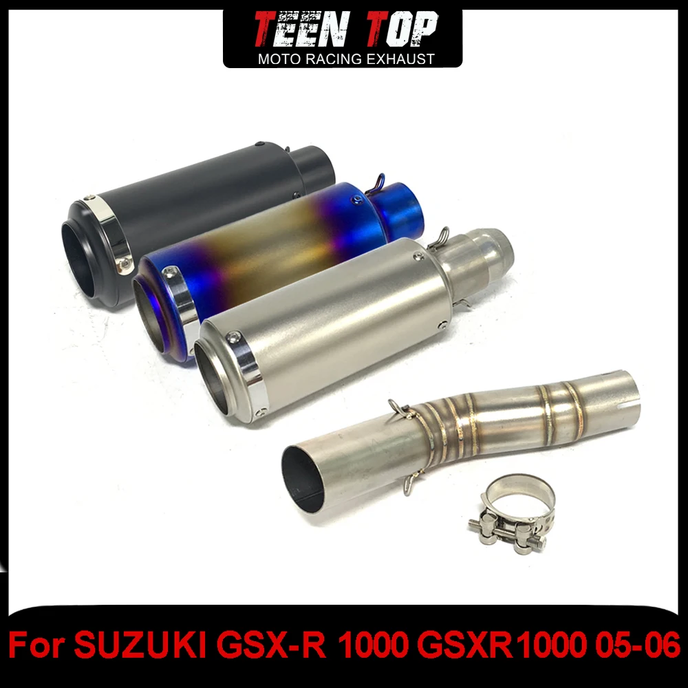 For SUZUKI GSX-R 1000 2005-2006 Slip-on Exhaust Muffler Motorcycle Escape Middle Link Pipe GSXR1000 Exhaust Systems Steel
For SUZUKI GSX-R 1000 2005-2006 Slip-on Exhaust Muffler Motorcycle Escape Middle Link Pipe GSXR1000 Exhaust Systems Steel