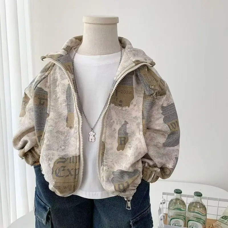 Baby Boys Coat outerwear Spring and Autumn New Style Children's Casual Handsome Collar Jacket 0-6Y
Baby Boys Coat outerwear Spring and Autumn New Style Children's Casual Handsome Collar Jacket 0-6Y
