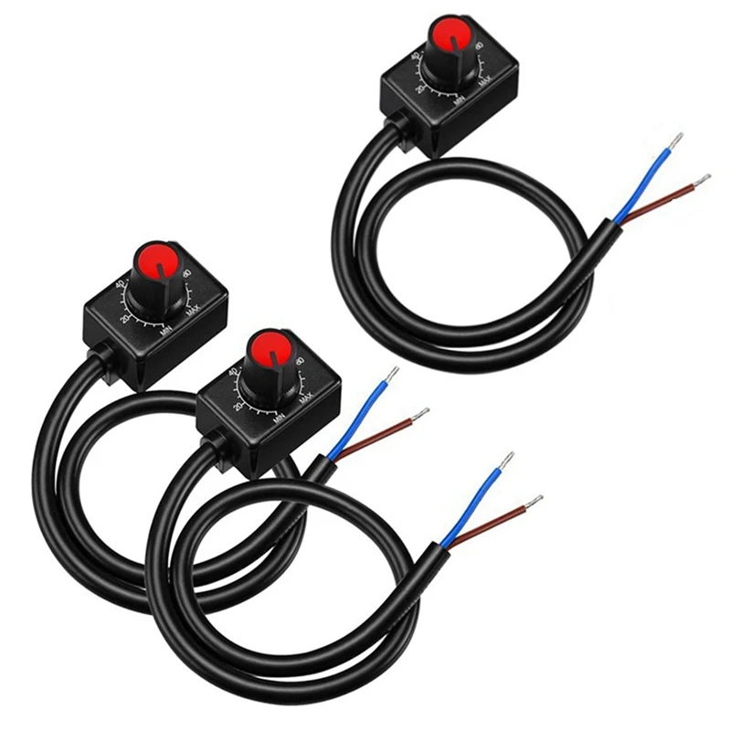 DC 0/1-10V Knob LED Dimmer, Low Voltage Passive Dimmer PWM Dimming For 0-10V Or 1-10V Dimmable Electronic LED Driver 6Pc
DC 0/1-10V Knob LED Dimmer, Low Voltage Passive Dimmer PWM Dimming For 0-10V Or 1-10V Dimmable Electronic LED Driver 6Pc