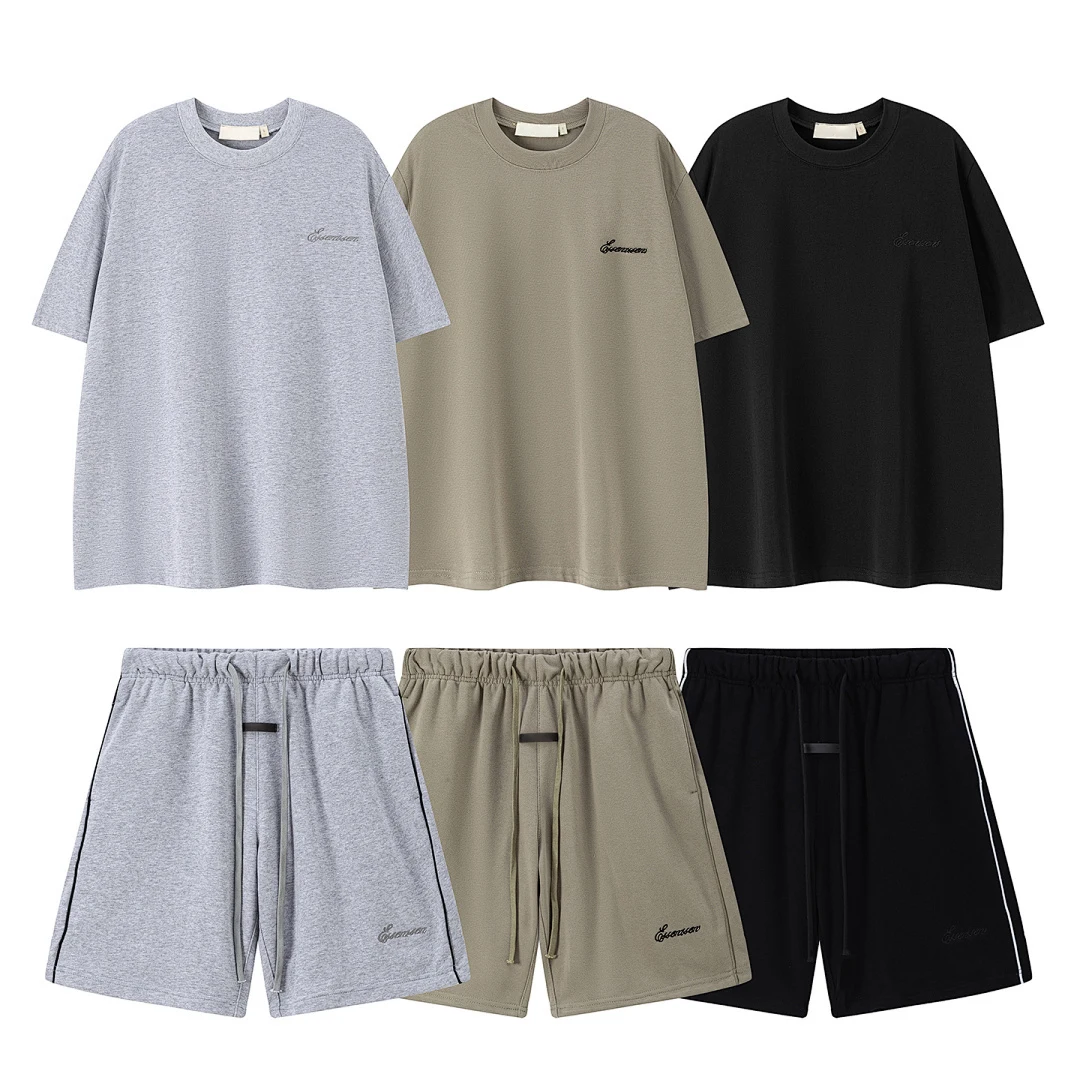 PRC Trendy Brand 2025 Summer Collection Men's Shorts T shirt Set Emboridery Letter T shirts Suit High Street Shorts Set
PRC Trendy Brand 2025 Summer Collection Men's Shorts T shirt Set Emboridery Letter T shirts Suit High Street Shorts Set