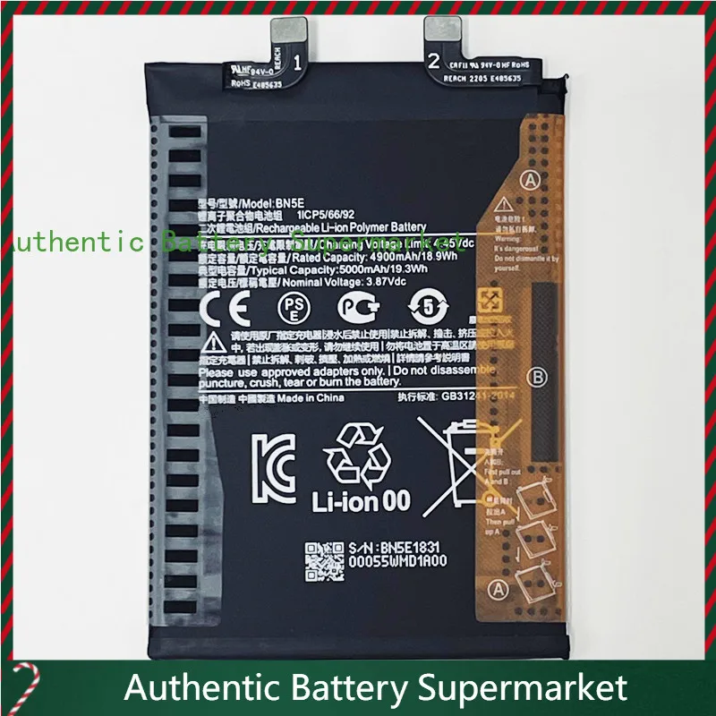 Новые аккумуляторы для Xiaomi Poco X4 Pro 5G, 2201116 PG, 2201116 PI, аккумулятор BN5E 3,87 В 5000 мАч
Новые аккумуляторы для Xiaomi Poco X4 Pro 5G, 2201116 PG, 2201116 PI, аккумулятор BN5E 3,87 В 5000 мАч