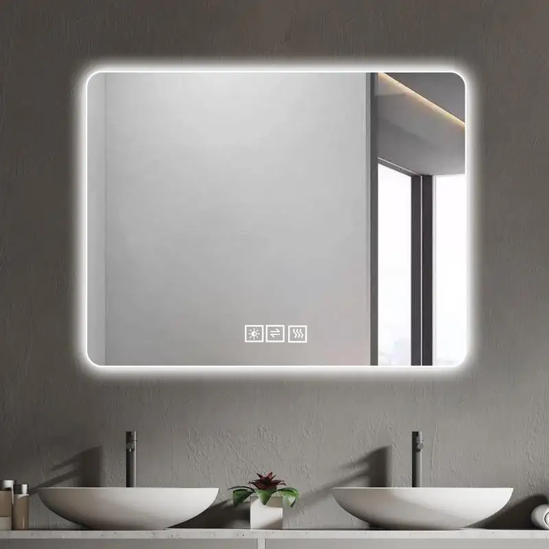 LED Lighted Vanity Mirror with Anti-Fog, Backlit Design, Dimmable 3 Colors, Wall Mounted, Horizontal/Vertical Orientation,
LED Lighted Vanity Mirror with Anti-Fog, Backlit Design, Dimmable 3 Colors, Wall Mounted, Horizontal/Vertical Orientation,
