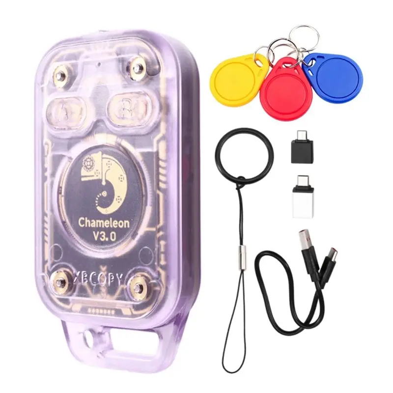 PHILE-Chameleon V3.0 Reader Writer+ 3XUID Keychain ID IC 125K 13.56M RFID Smart Chip Reader Smart Card Emulator Tag Copier C
PHILE-Chameleon V3.0 Reader Writer+ 3XUID Keychain ID IC 125K 13.56M RFID Smart Chip Reader Smart Card Emulator Tag Copier C